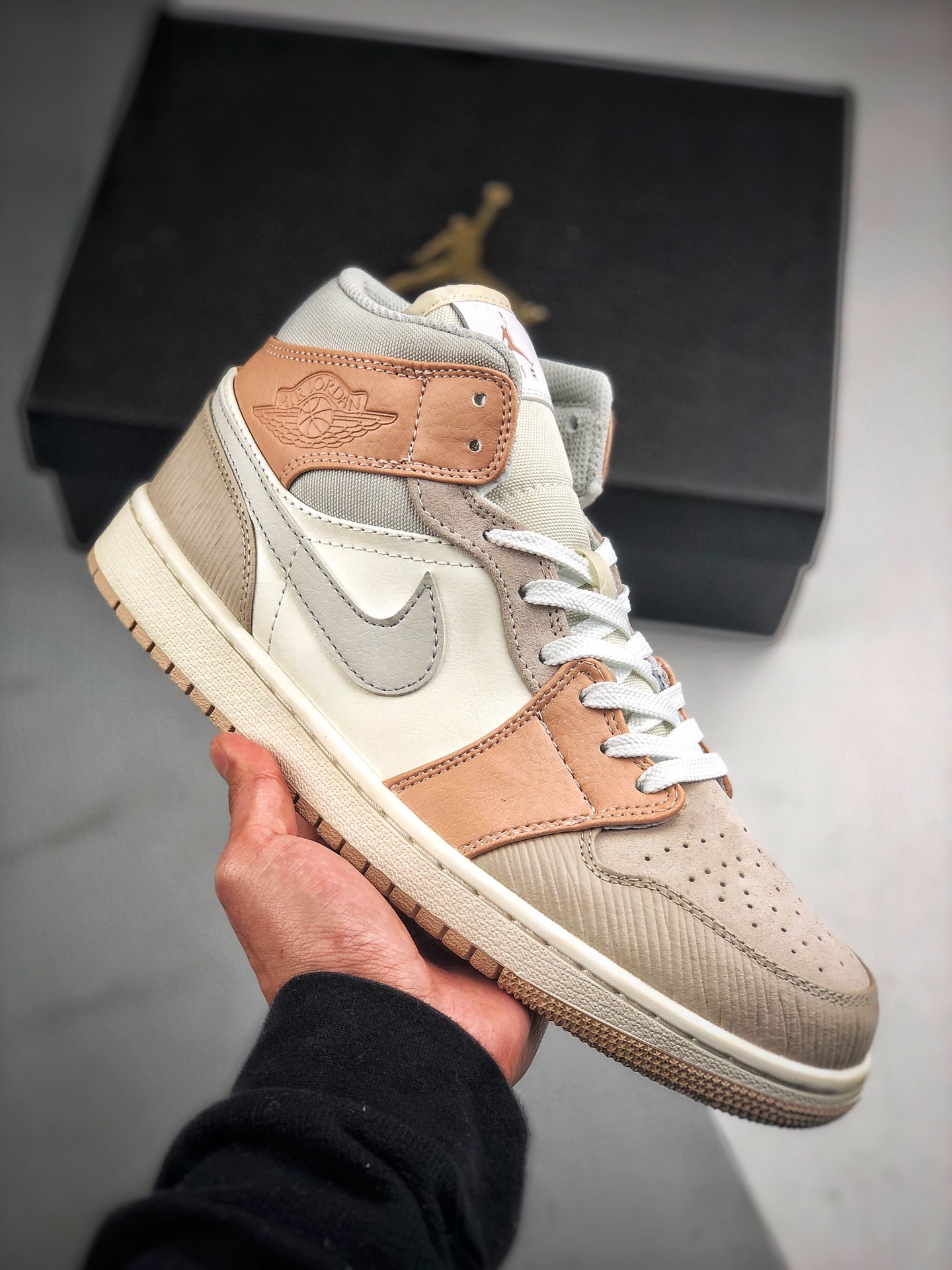Apoyo contra reembolso canal original la mejor artesanía del mercado‼ Air Jordan 1 Mid Milán serie media caña nuevo lot…