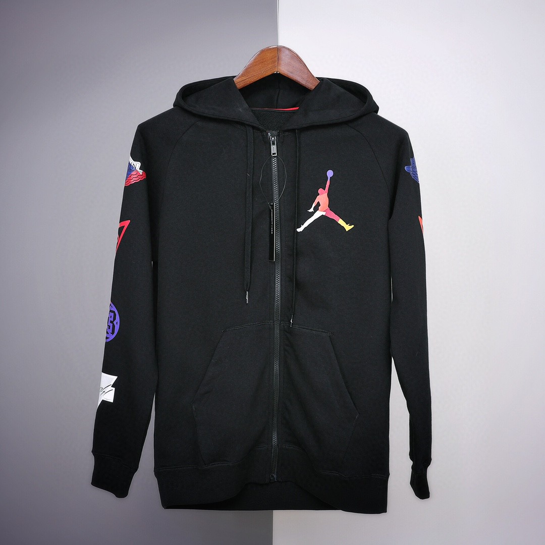 Recogida local, envío contra reembolso. Sudadera ligera de primavera/otoño, Air Jordan 2019 con capucha y cre…