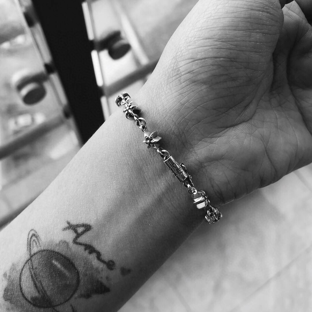 Chrome Hearts ‼ 克罗心Chrome hearts 六芒星插扣手链