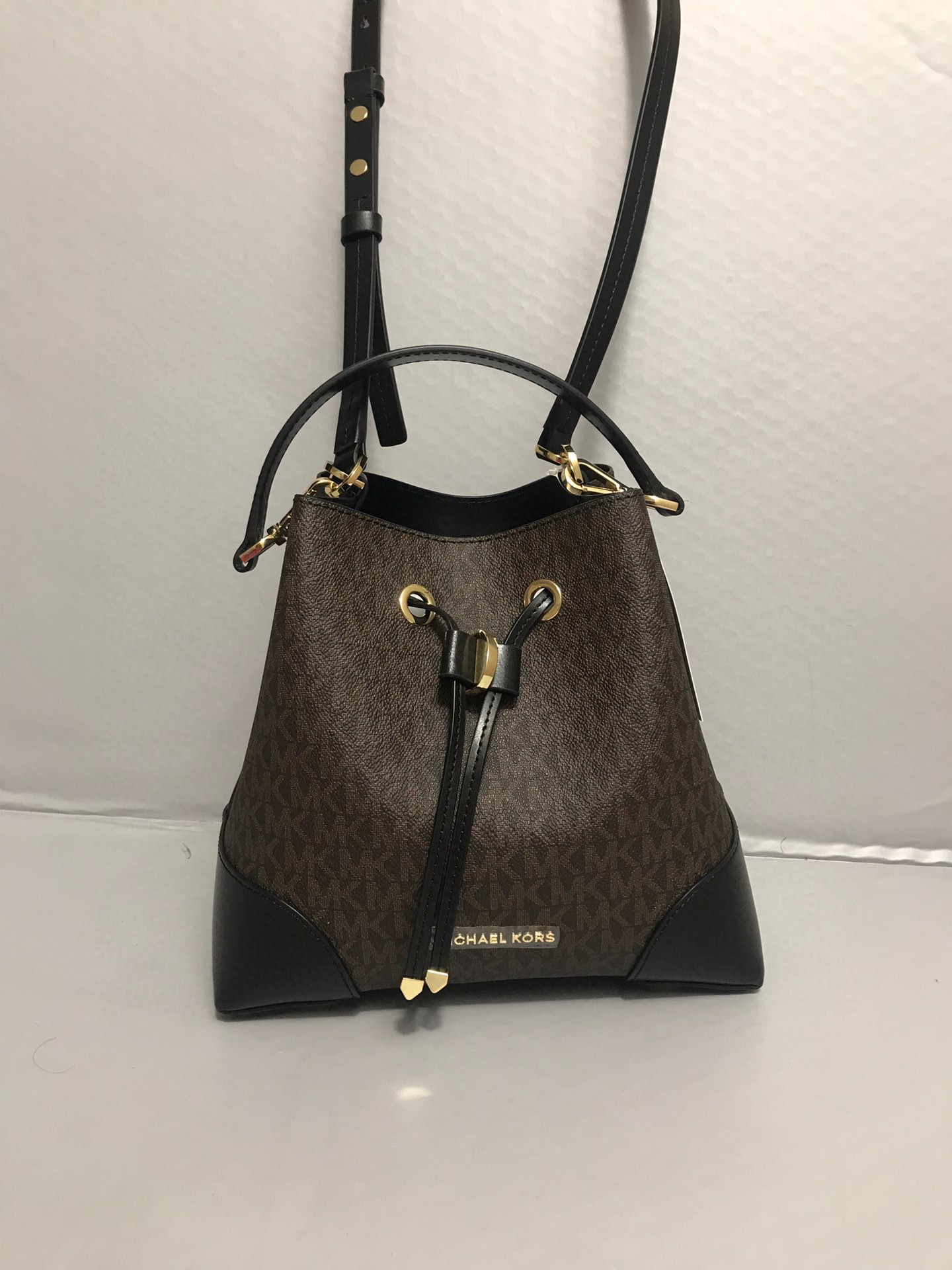 Michael Kors 棕色拼黑色