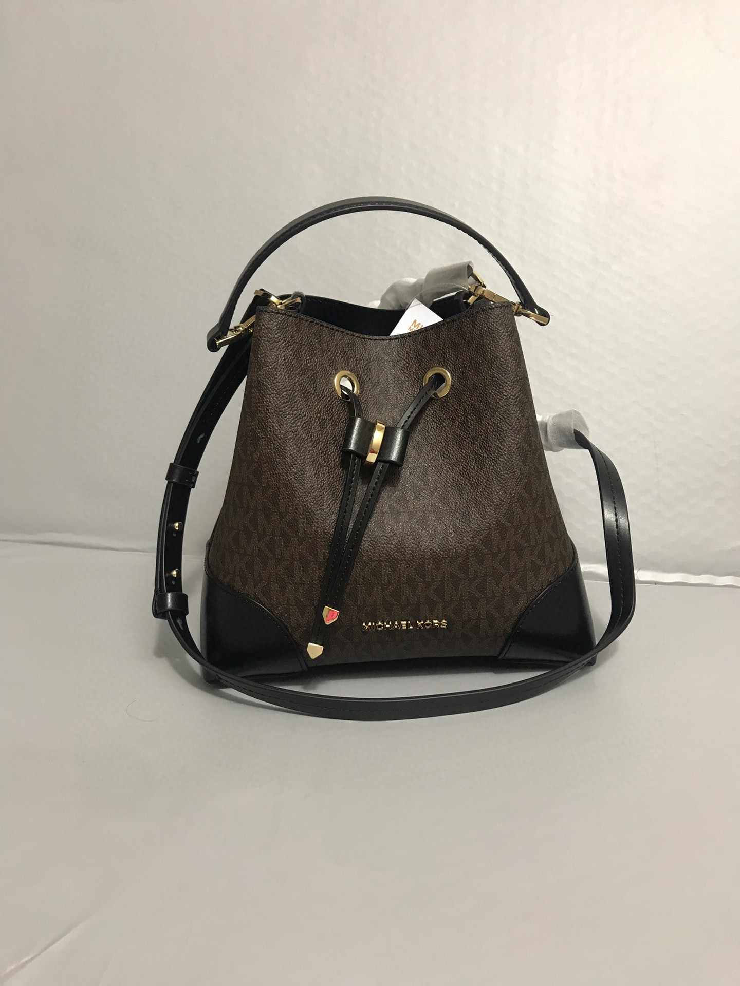 Michael Kors 棕色拼黑色
