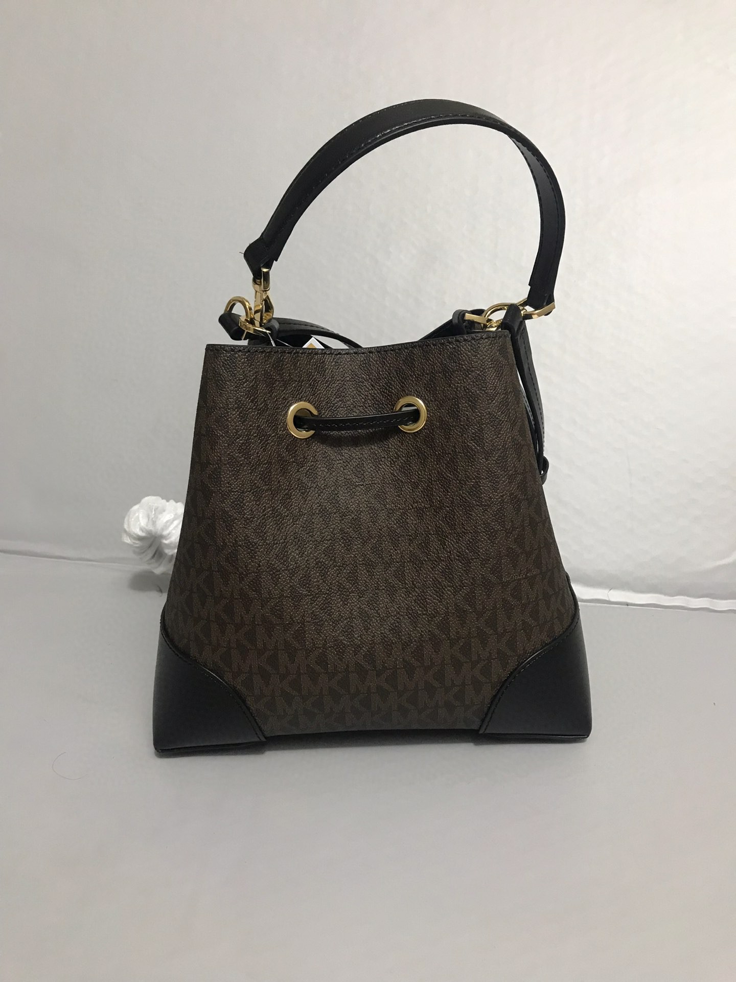 Michael Kors 棕色拼黑色