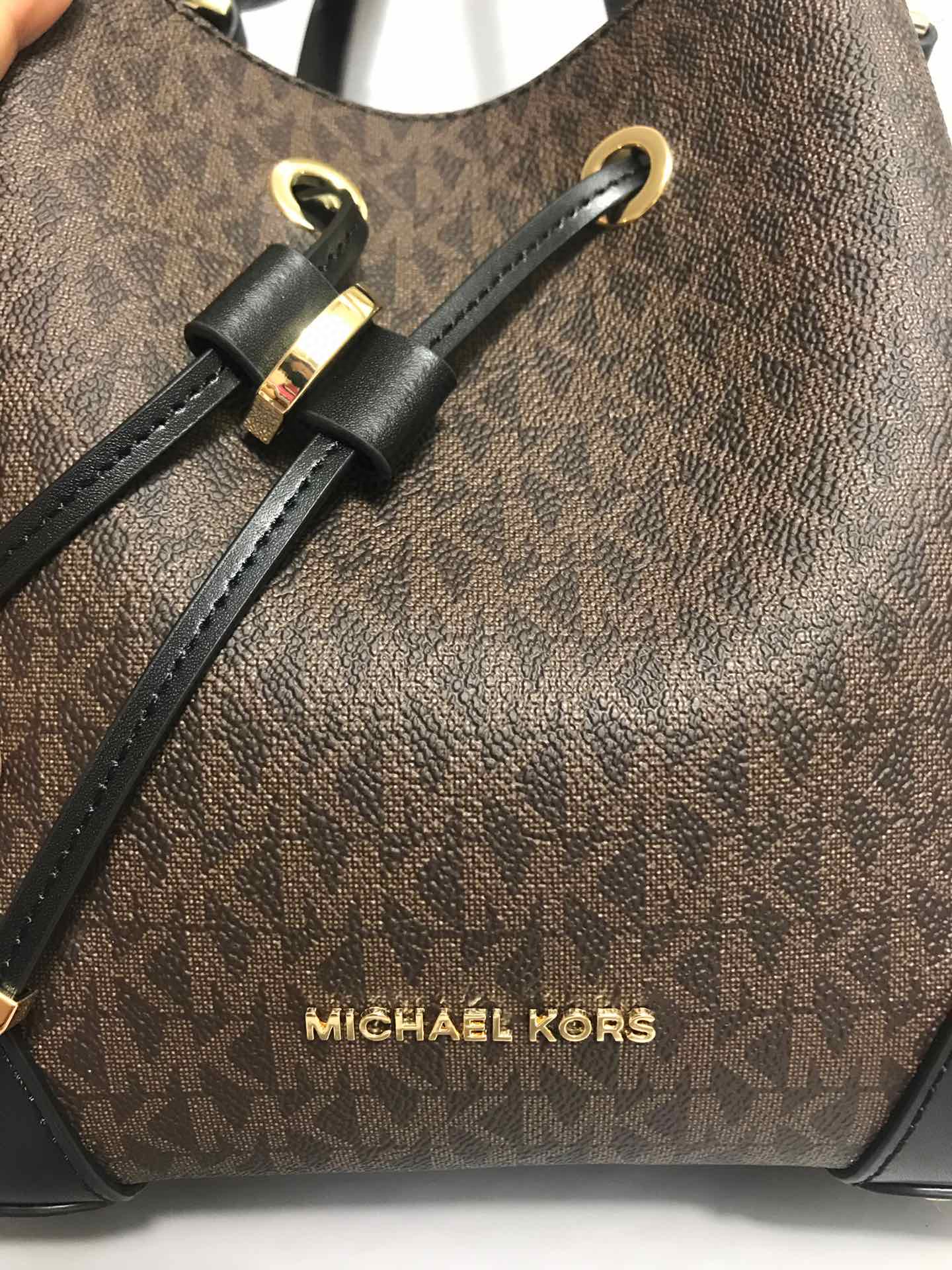 Michael Kors 棕色拼黑色