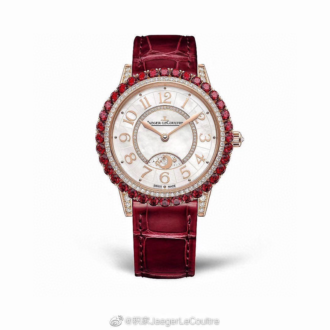 Cartier 积家-Jaeger-LeCoultre DAZZLING RENDEZ- VOUS MOON红钻约会系列月相珠宝腕表
