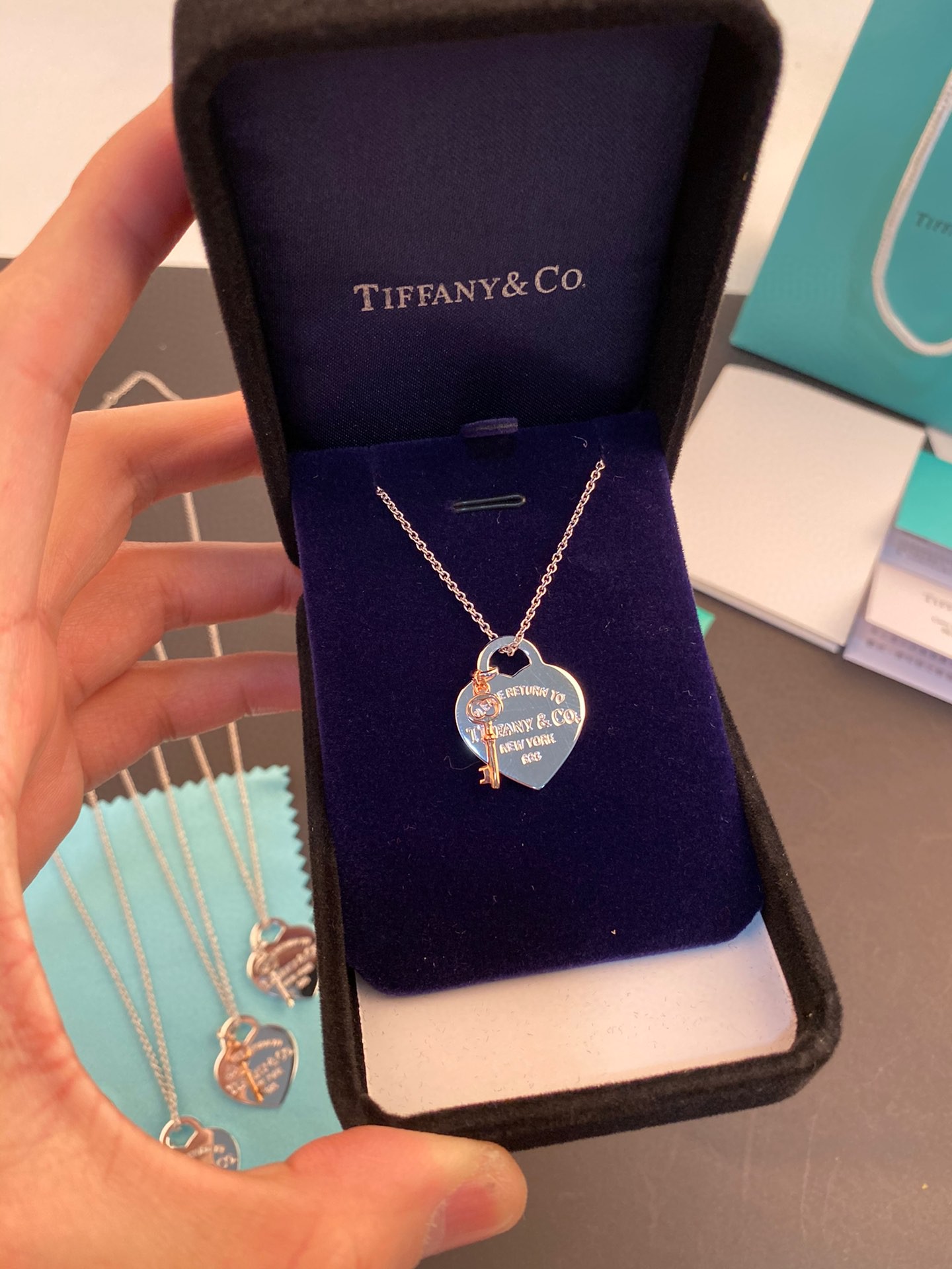 Tiffany & Co. Tiffany&Co.Heart Tag 爱心钥匙 锁骨项链
