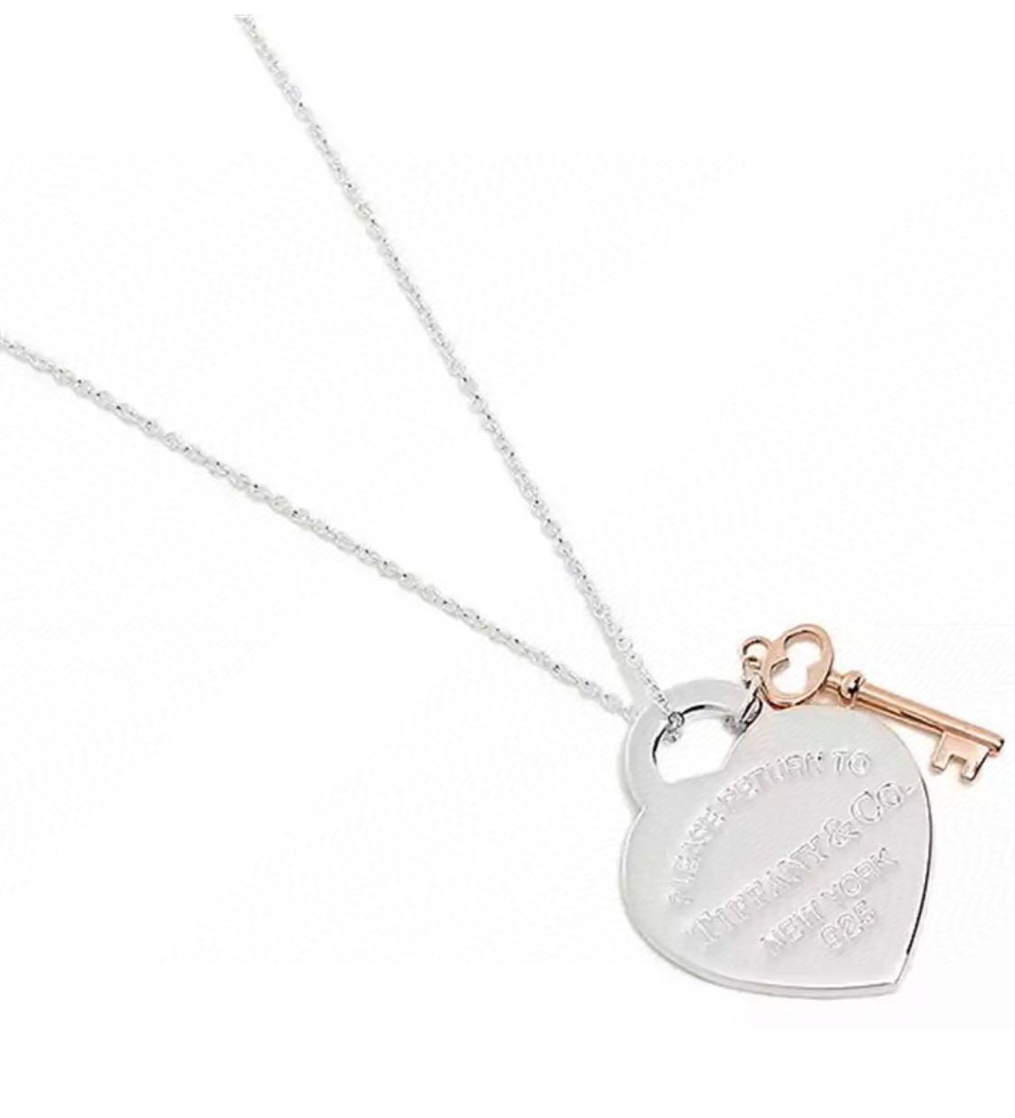 Tiffany & Co. Tiffany&Co.Heart Tag 爱心钥匙 锁骨项链