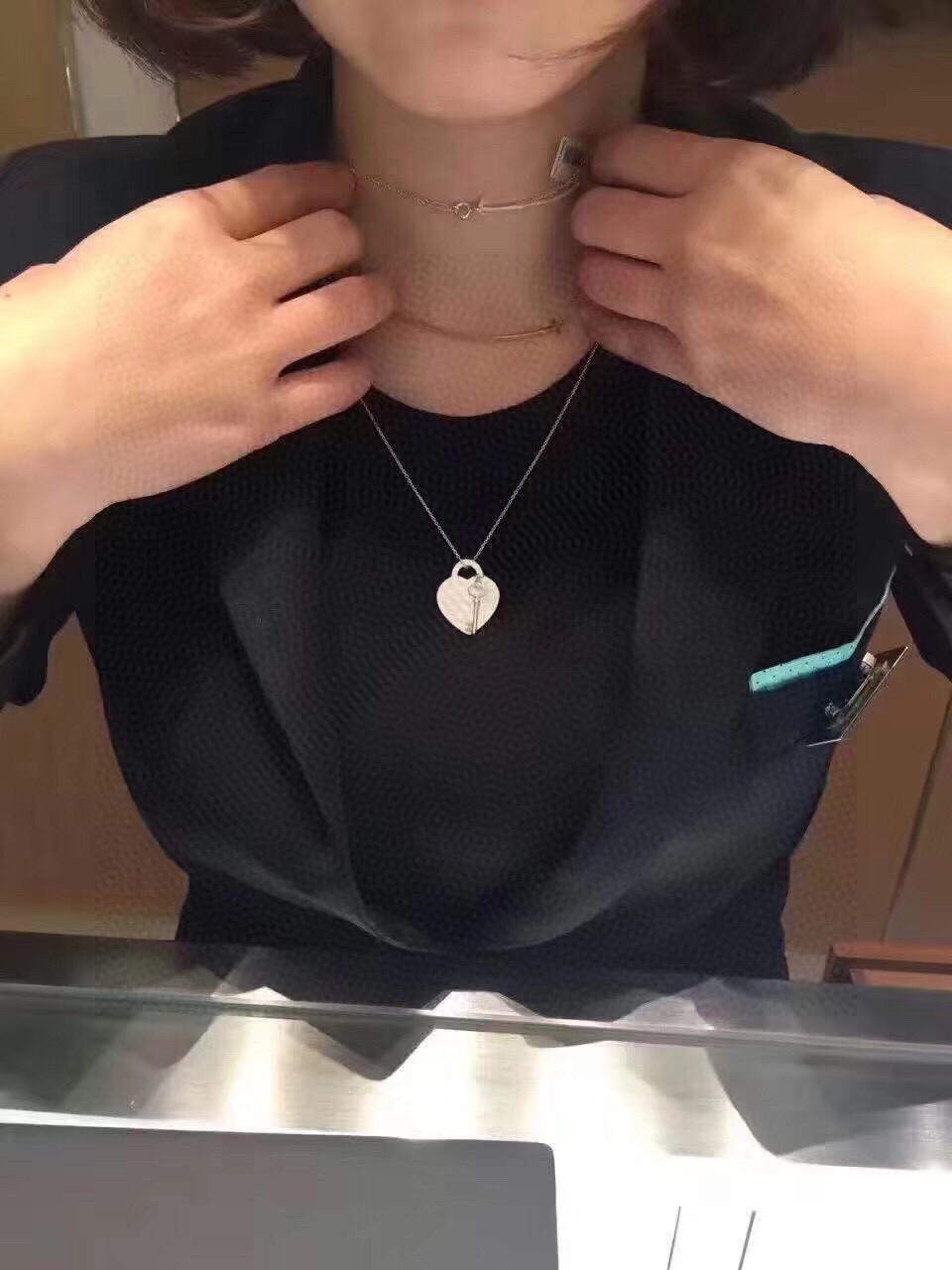 Tiffany & Co. Tiffany&Co.Heart Tag 爱心钥匙 锁骨项链