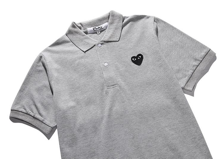 65 川久保玲刺绣polo衫短袖面料采用进口丝光珠地棉 舒适透气