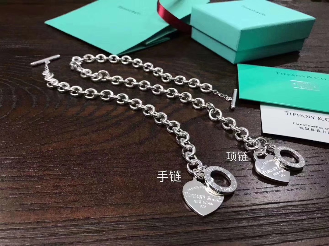 Tiffany & Co. Tiffany&Co.针扣粗款手链、项链