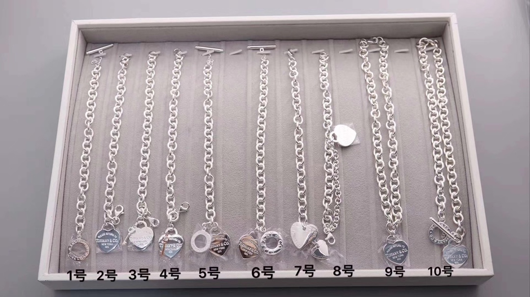 Tiffany & Co. Tiffany&Co. Heart Tag吊饰针扣粗手链
