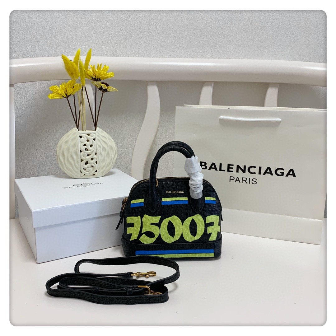Buy High-Quality Fake
 Balenciaga AAA+
 Bags Handbags Black Doodle Yellow Lambskin Sheepskin