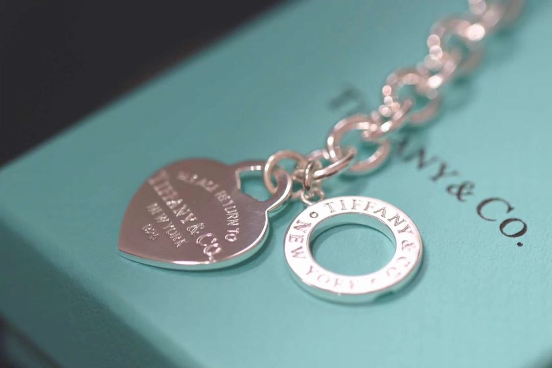 Tiffany & Co. Tiffany&Co. Heart Tag吊饰针扣粗手链