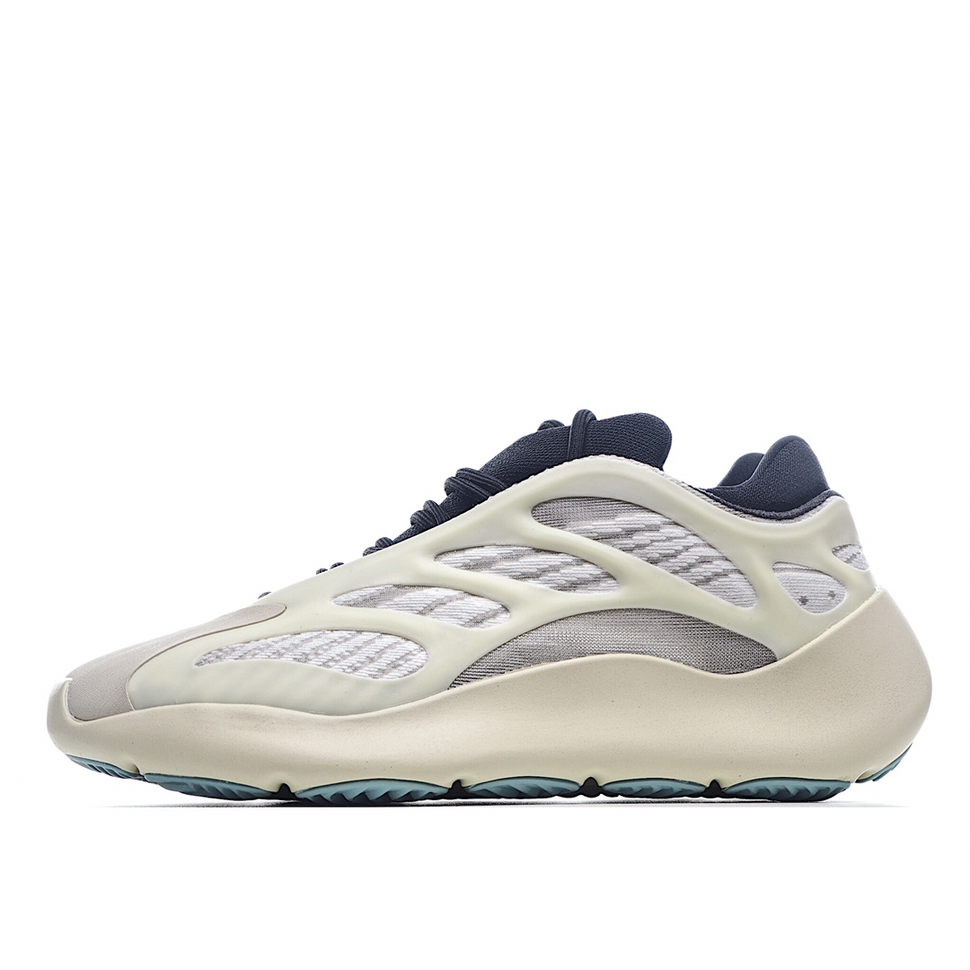 I0 Adidas 阿迪达斯 Yeezy 700V3 ” Azael” 侃爷椰子夜光鞋面异型复古老爹鞋 FW49 I0 外星人 正确鞋型”重点看后跟” 原装BOUNCE 聚氨酯包裹 EVA 发泡材质中底打造 正确甲卡织面 夜光效果