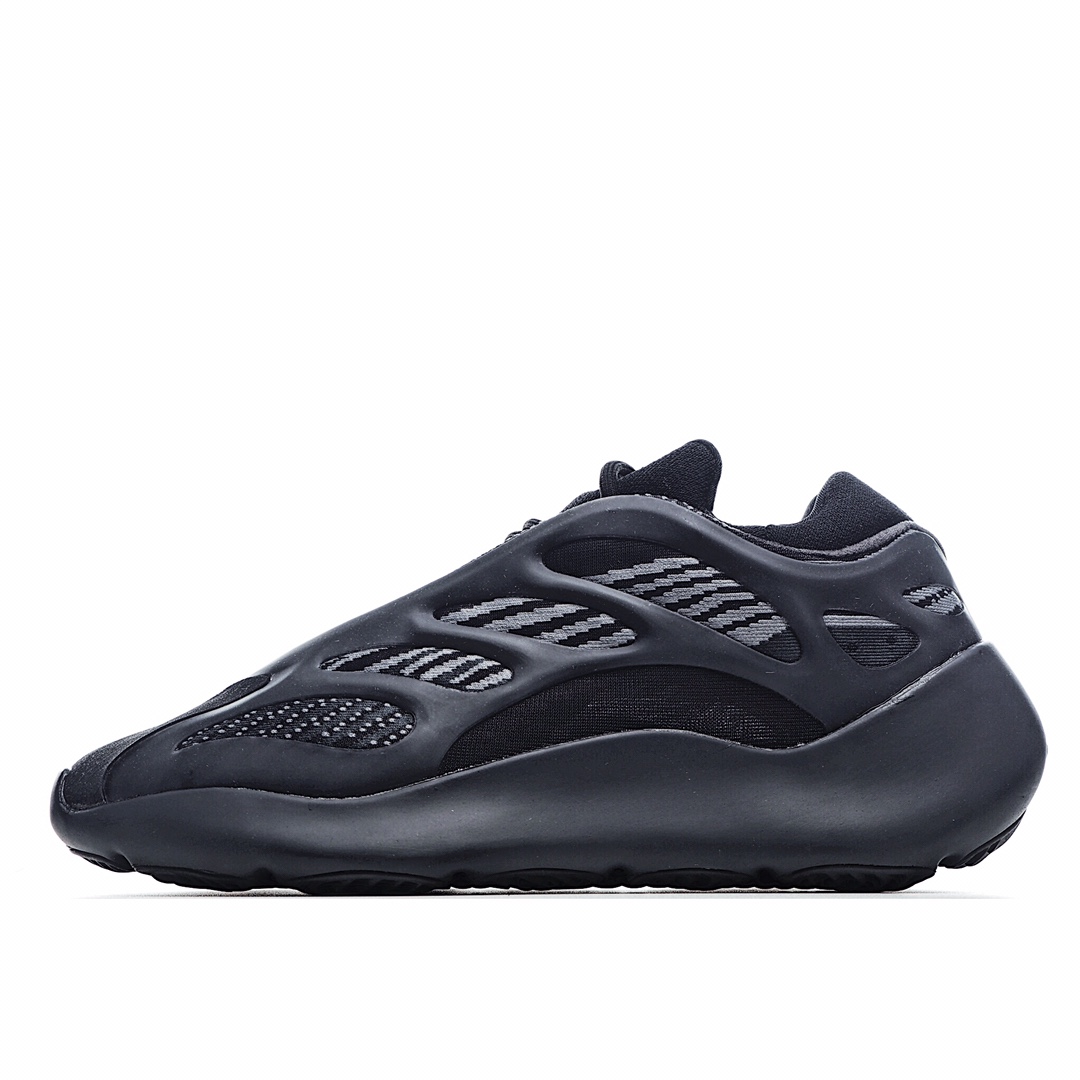 I0 Adidas 阿迪达斯 Yeezy 700V3 ” Alvah” 侃爷椰子夜光鞋面异型复古老爹鞋 H67799 黑魂 正确鞋型”重点看后跟” 原装BOUNCE 聚氨酯包裹 EVA 发泡材质中底打造 正确甲卡织面 夜光效果