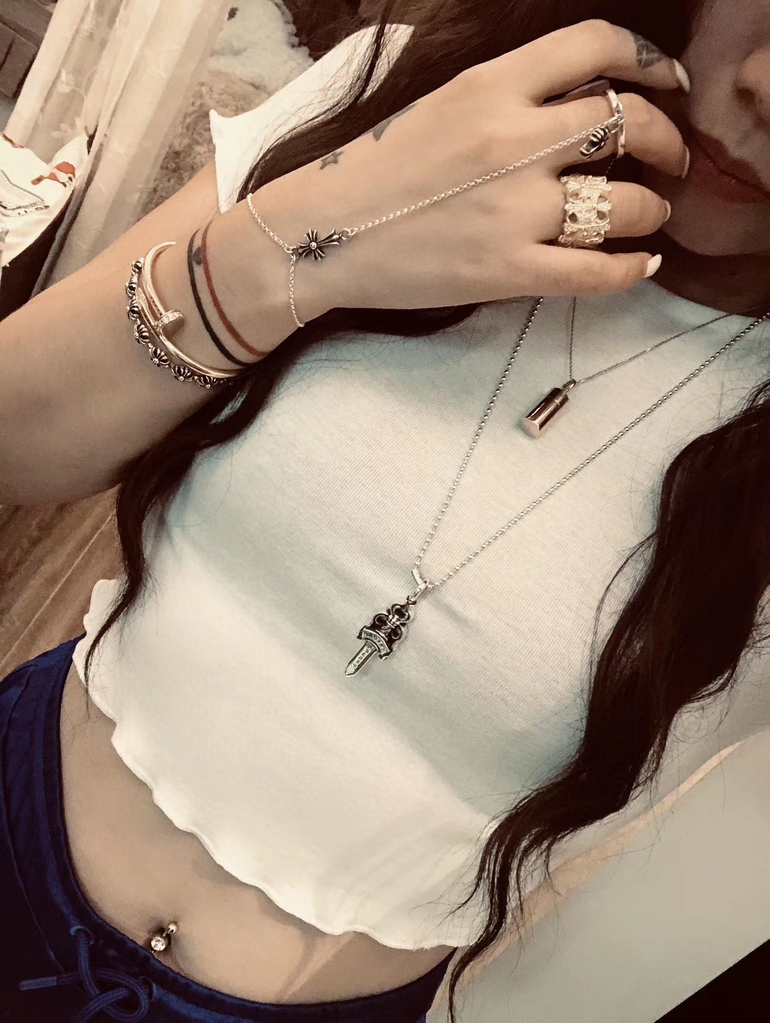 Chrome Hearts 克罗心Chrome hearts 小号宝剑项链