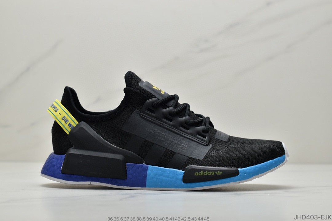 180 公司级Adidas 阿迪达斯 NMD_R1 V2 Boost 货号: FW1961 原装进口的鱼鳞纹 Boost原料