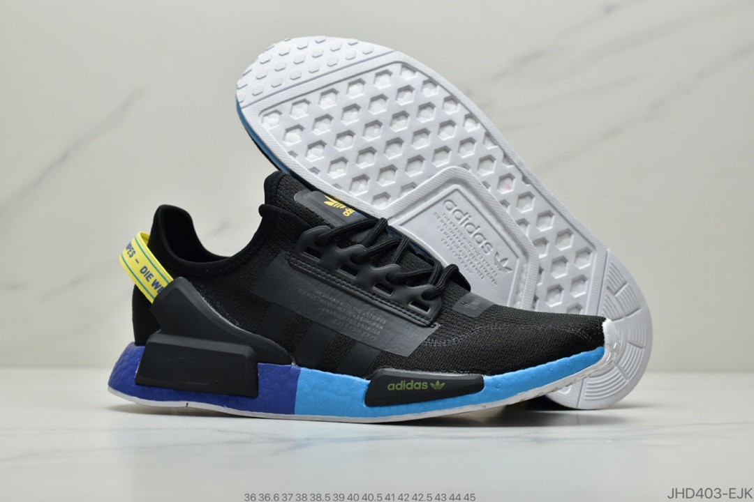 180 公司级Adidas 阿迪达斯 NMD_R1 V2 Boost 货号: FW1961 原装进口的鱼鳞纹 Boost原料