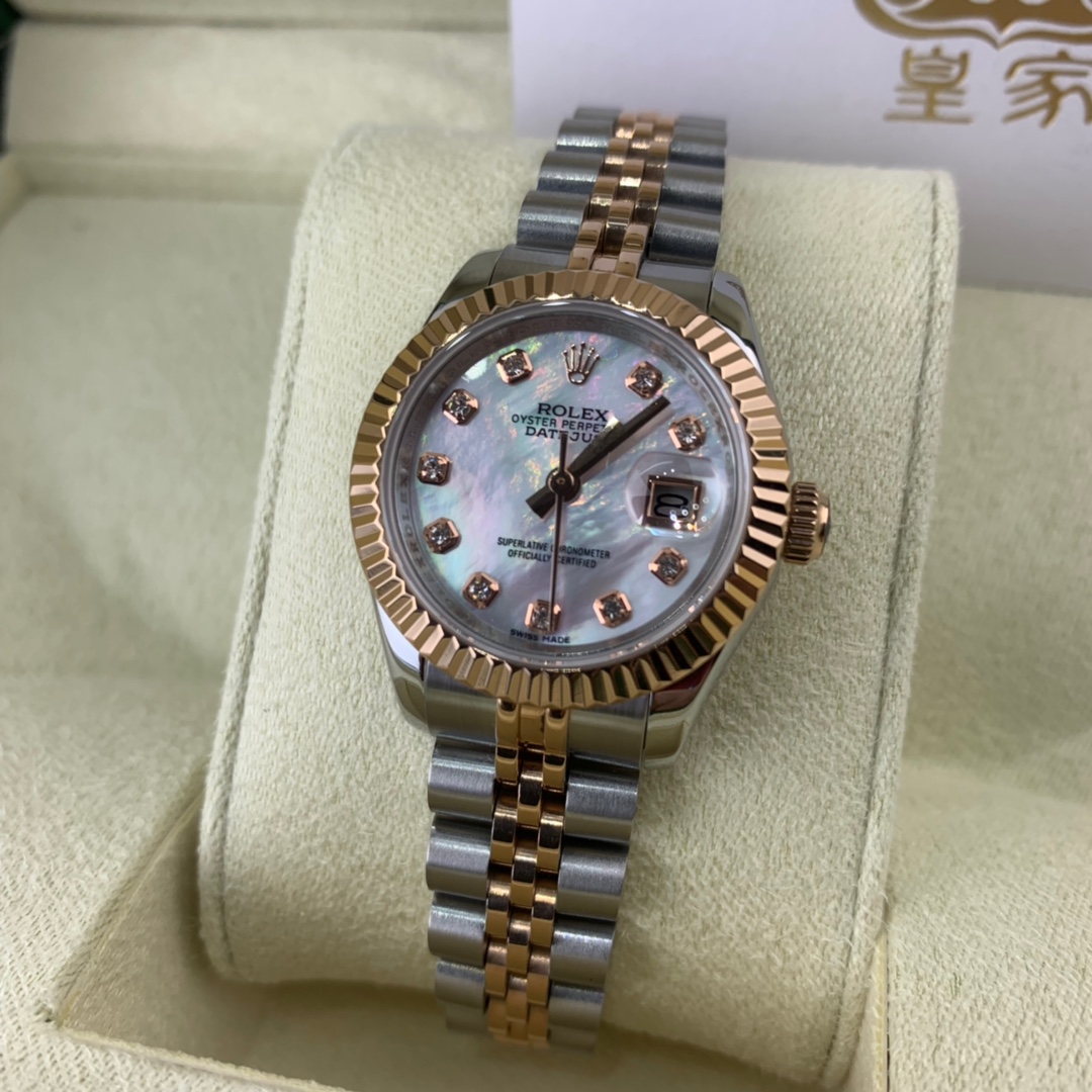 Rolex 皇家 劳力士日志系列女款贝壳面腕表
