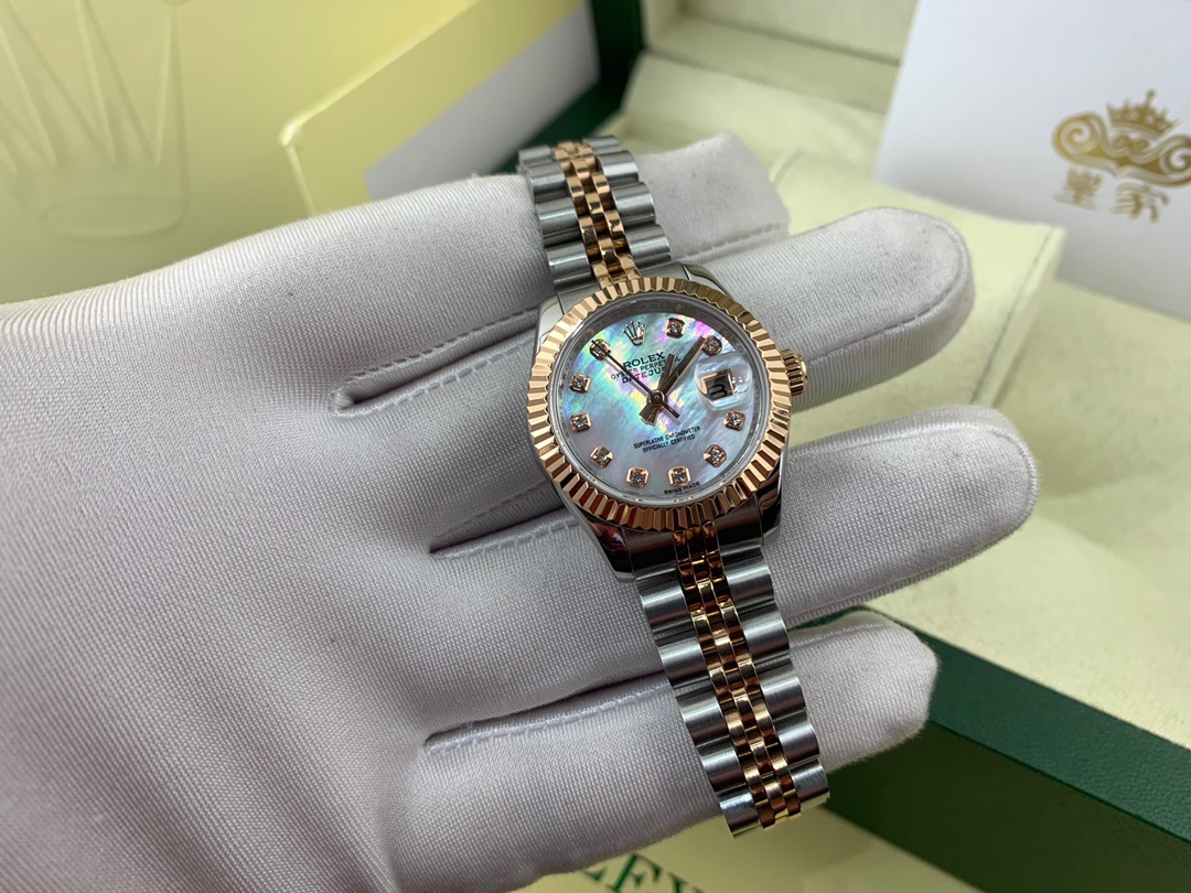 Rolex 皇家 劳力士日志系列女款贝壳面腕表