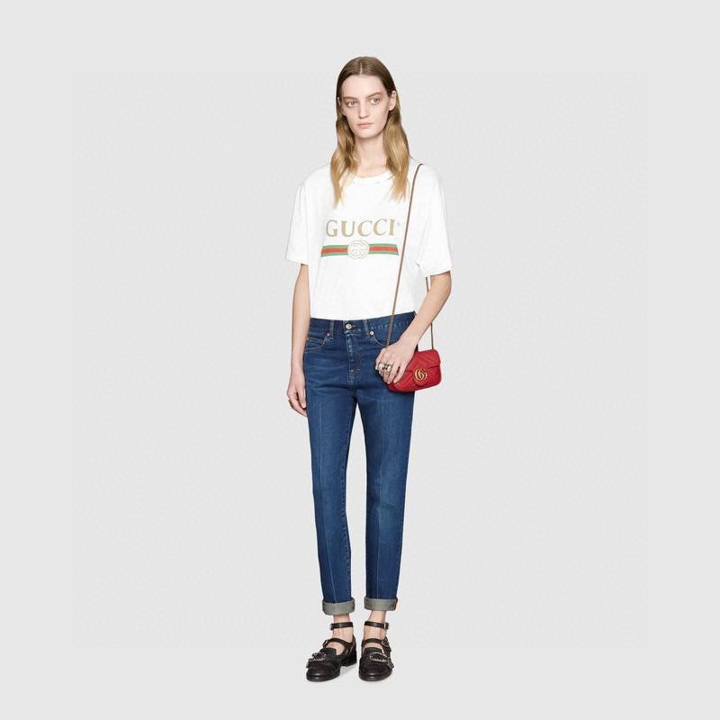 Gucci 476433. mini double G chain bag