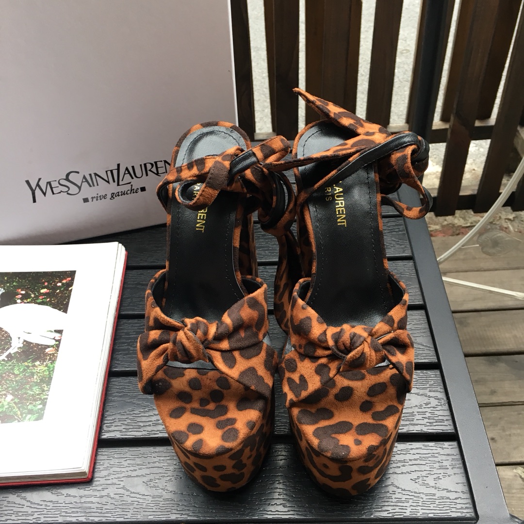 Yves Saint Laurent Good
 Shoes High Heel Pumps Sandals Cowhide Genuine Leather Sheepskin Fashion