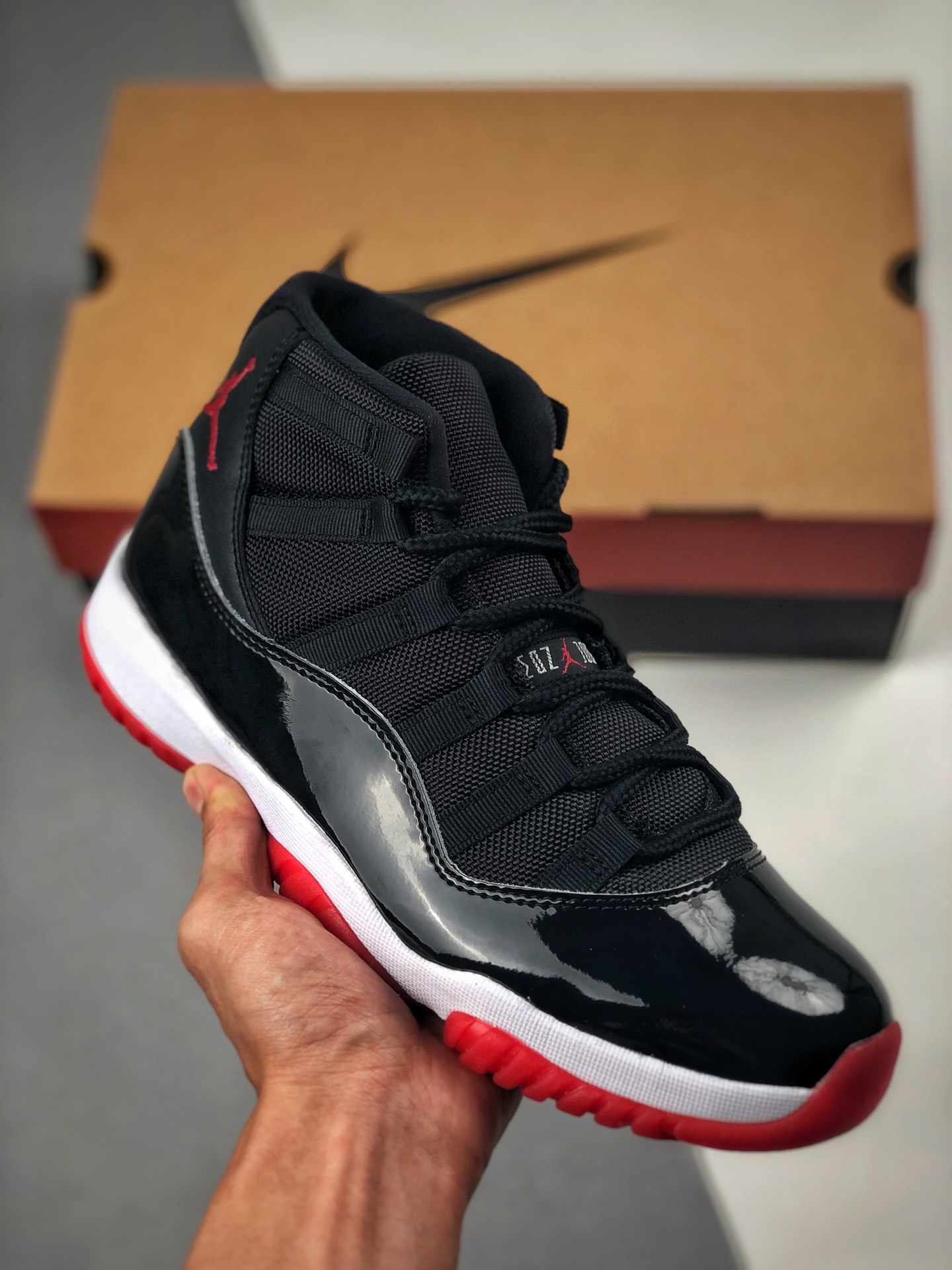 Admite pago contra reembolso Air Jordan 11 Bred playoffs, producción de Dongguan original puro, oferta especi…
