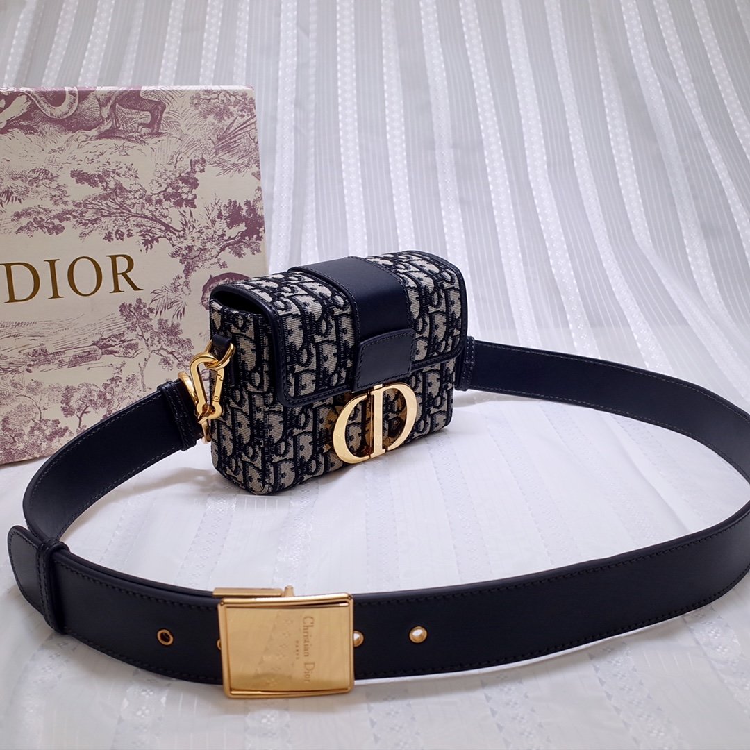 迪奥Dior顶级蒙田提花盒子包Di0r30Montaign迷你号重磅款蒙田包灵感来自Dior1947年创