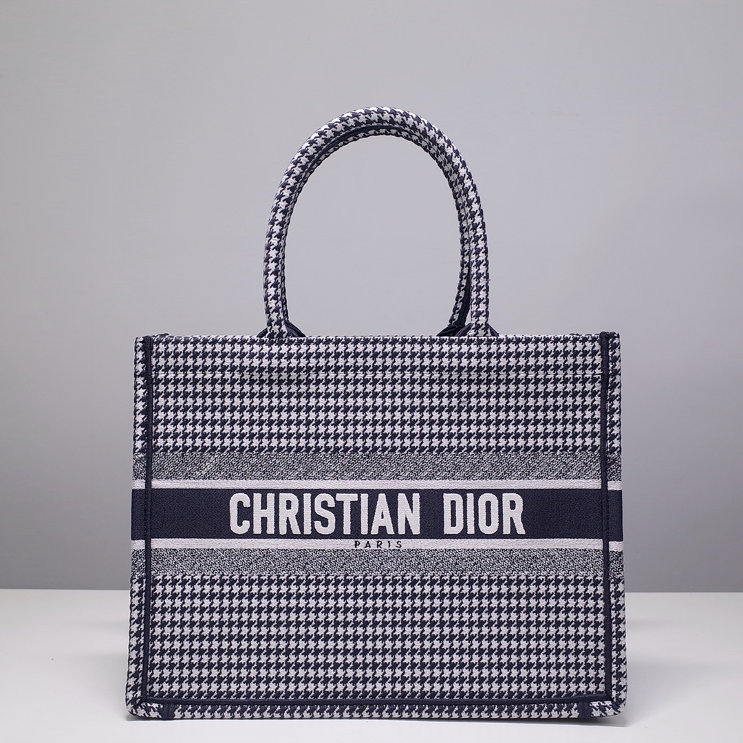 Dior Book Tote Designer
 Tote Bags Weave Cotton