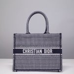 Dior Book Tote Designer
 Tote Bags Weave Cotton