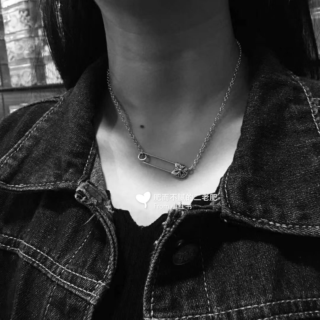 Chrome Hearts 克罗心女神别针锁骨链