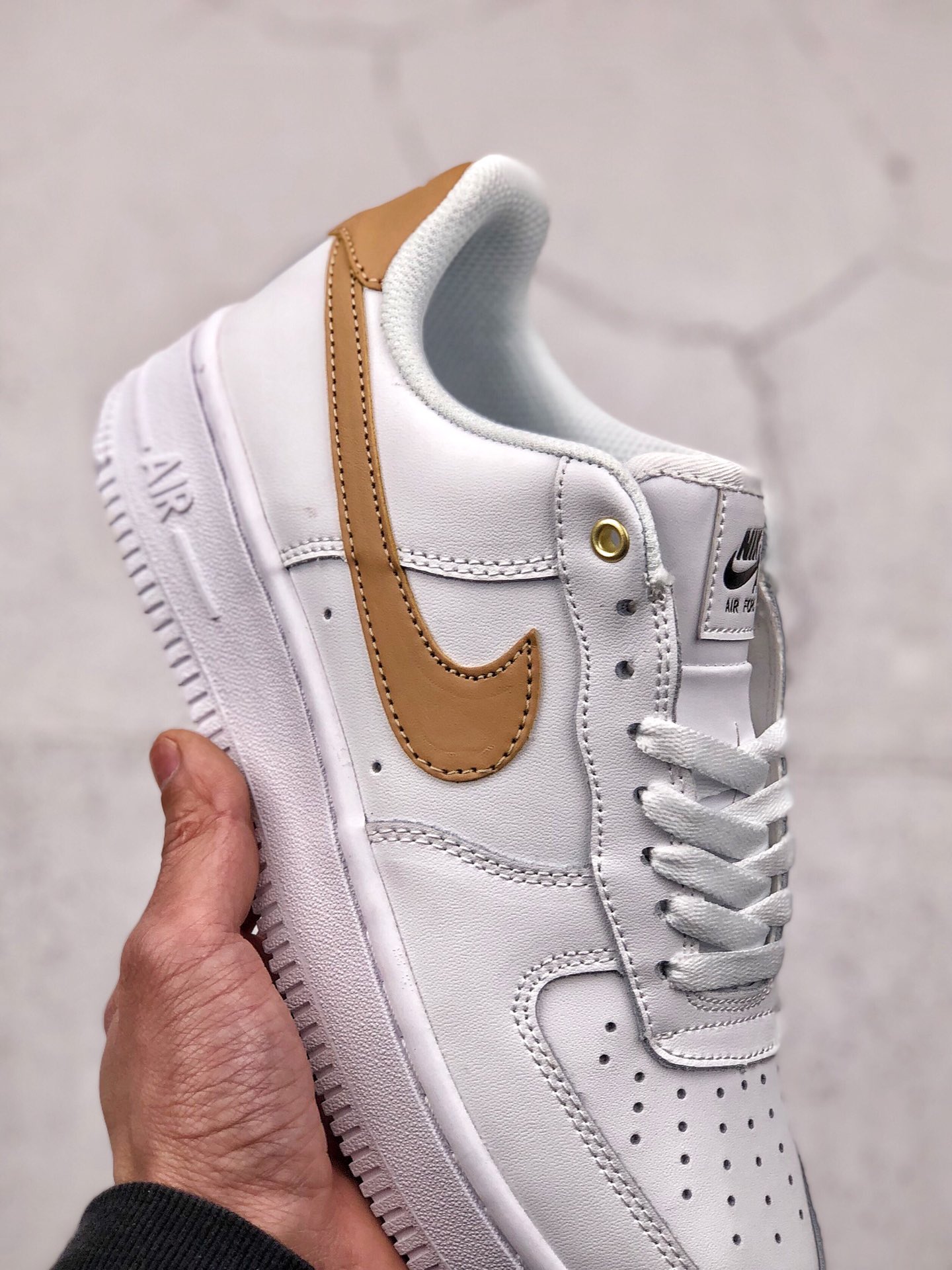 160 公司级 Nike Air Force 1 Low White Vachetta Tan CU6675 100