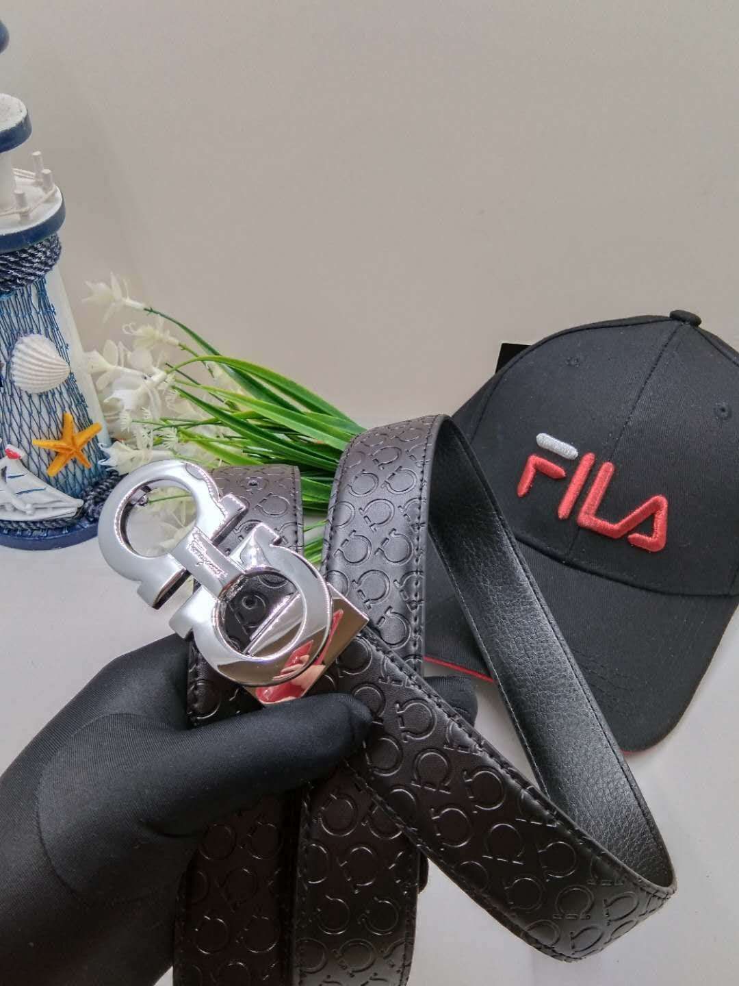 无帽子皮带 男士腰带：拉菲皮带 男士皮带：百分百头层牛皮,保证真皮.24k纯钢扣专柜同等质量, 送人自用首选 包装请认准如图专柜包装,赠送打孔器 ,宽度3.8cm