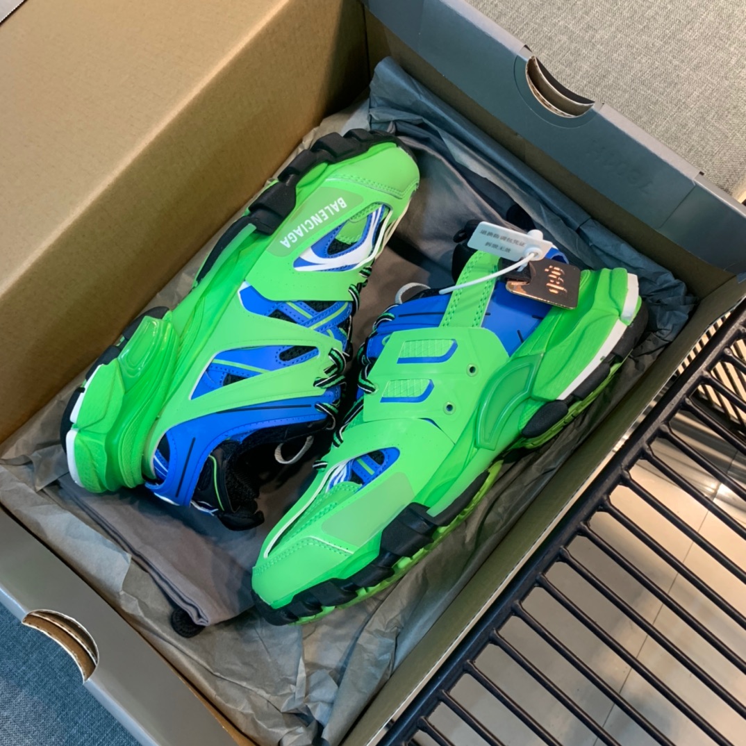 NO:165008,Original production Original order Top purchasing version Balencia#Paris Retro sports grandpa shoes 3rd generation Triple-S 3.0