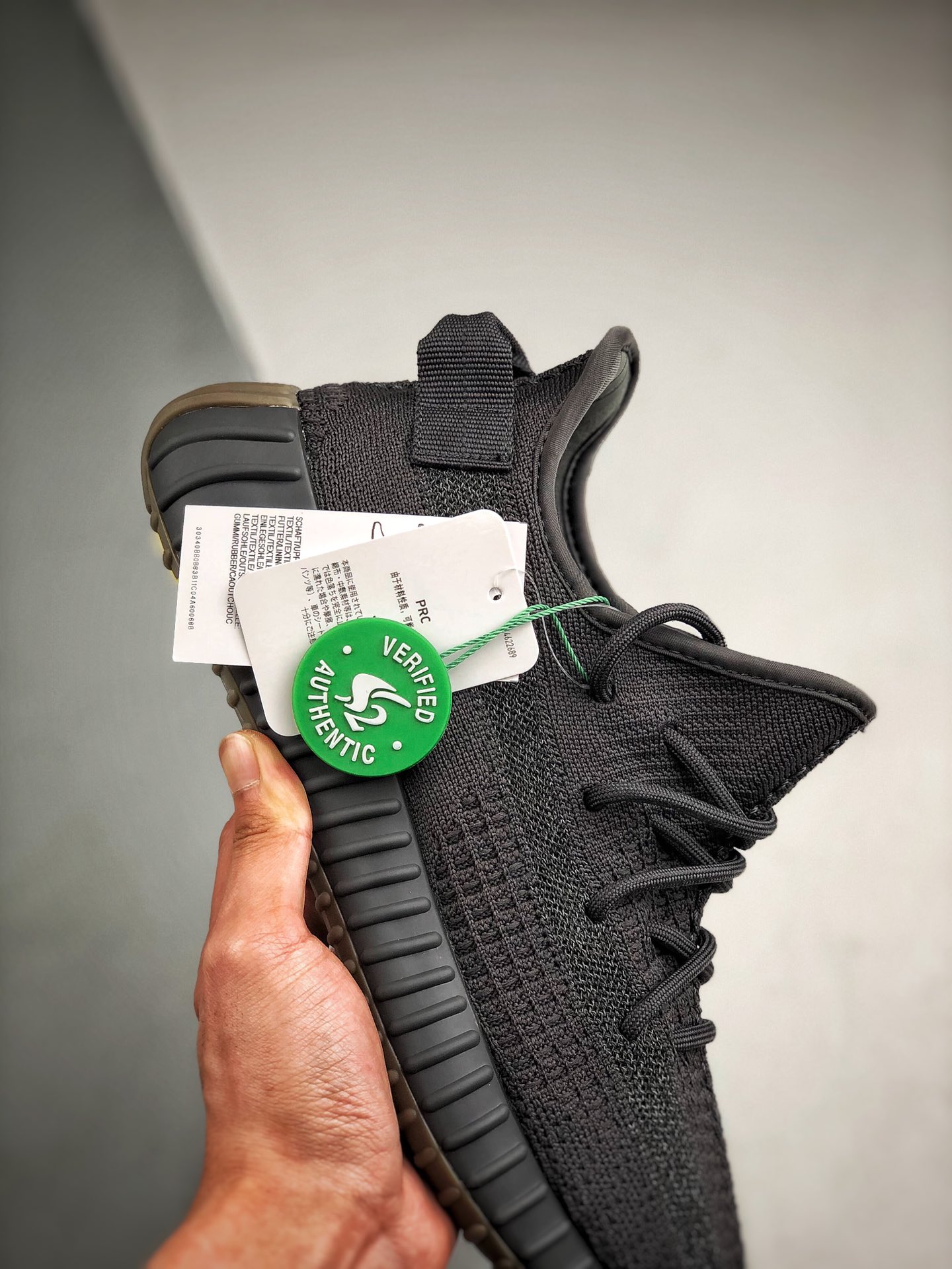P480 S2渠道特供 独家纯原过验版  Yeezy 350V2 ”Cinder”黑侧透满天星