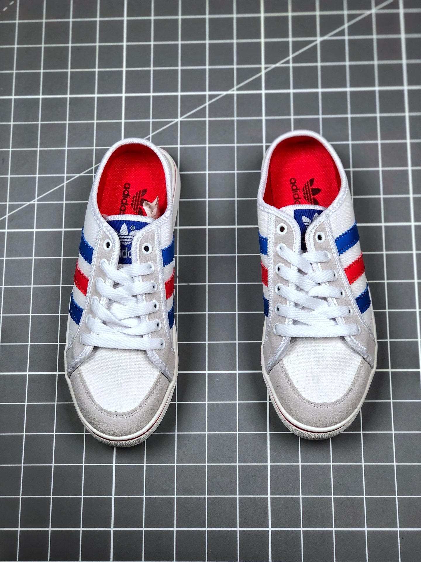 85 真标半码 阿迪达斯/Adidas 三叶草校园帆布 夏季半拖款 F20314