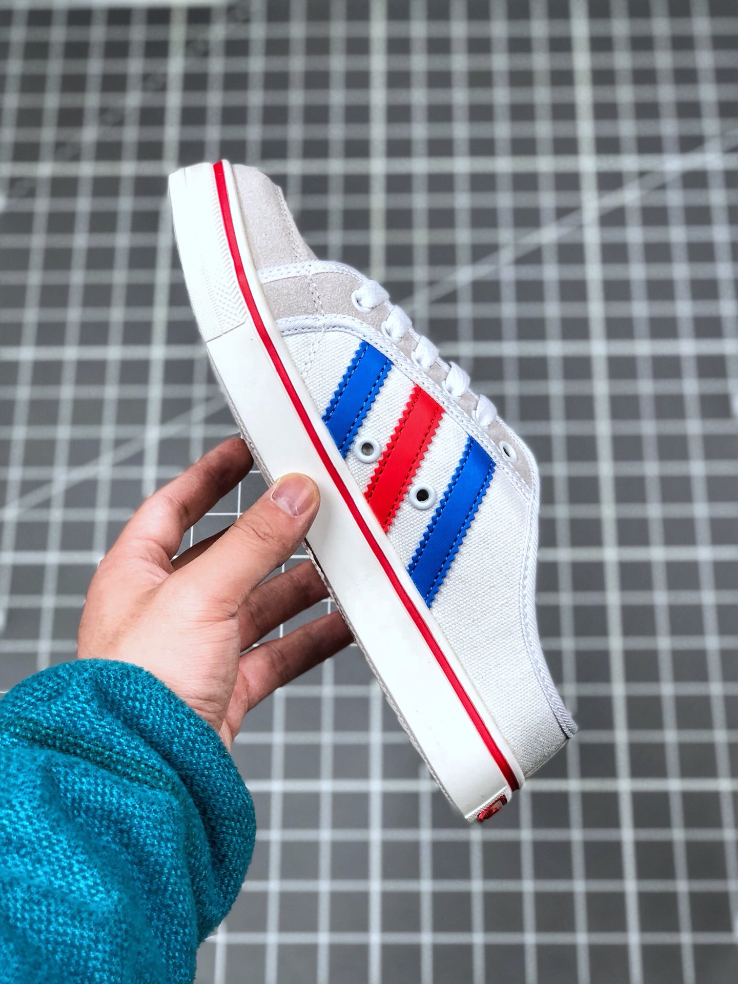 85 真标半码 阿迪达斯/Adidas 三叶草校园帆布 夏季半拖款 F20314