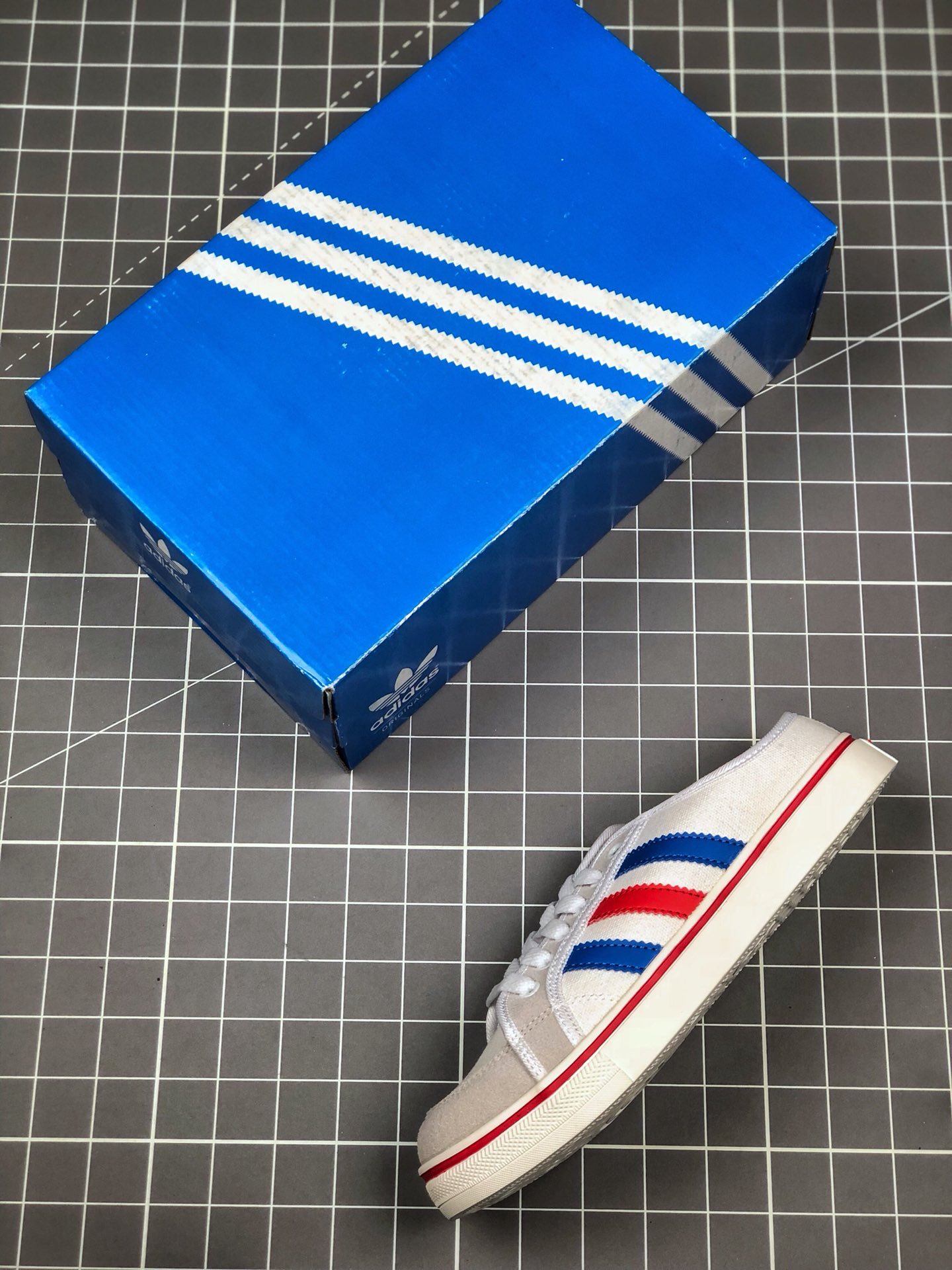 85 真标半码 阿迪达斯/Adidas 三叶草校园帆布 夏季半拖款 F20314