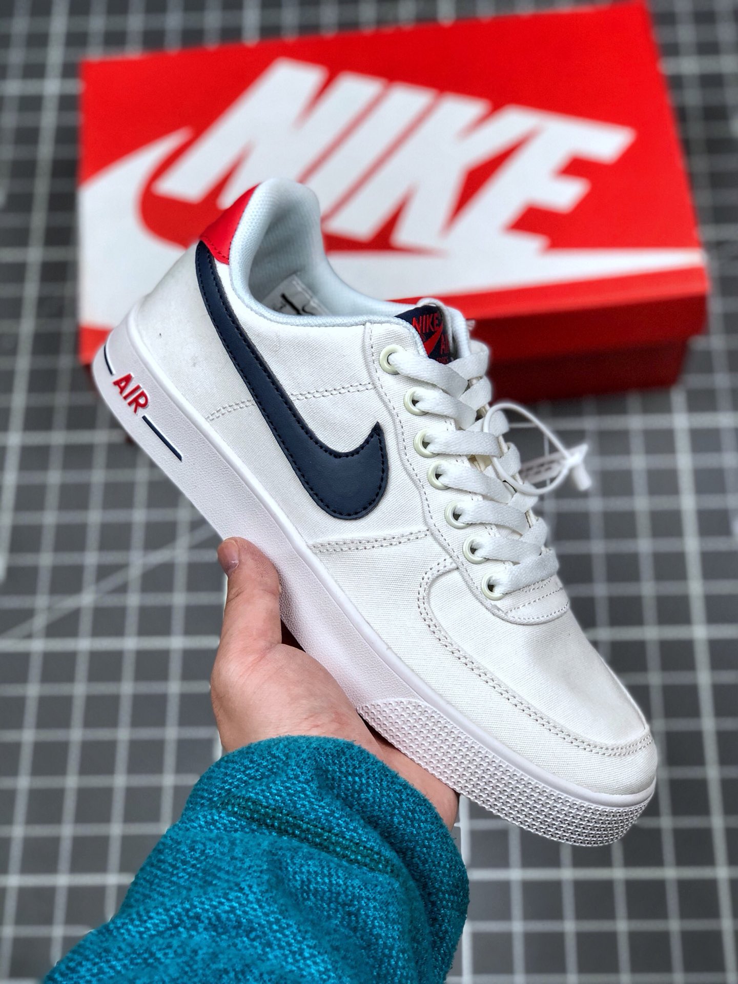 110 真标半码 耐克/Nike Air Force 1 空军一号 简版空军 帆布内置气垫 低帮板鞋