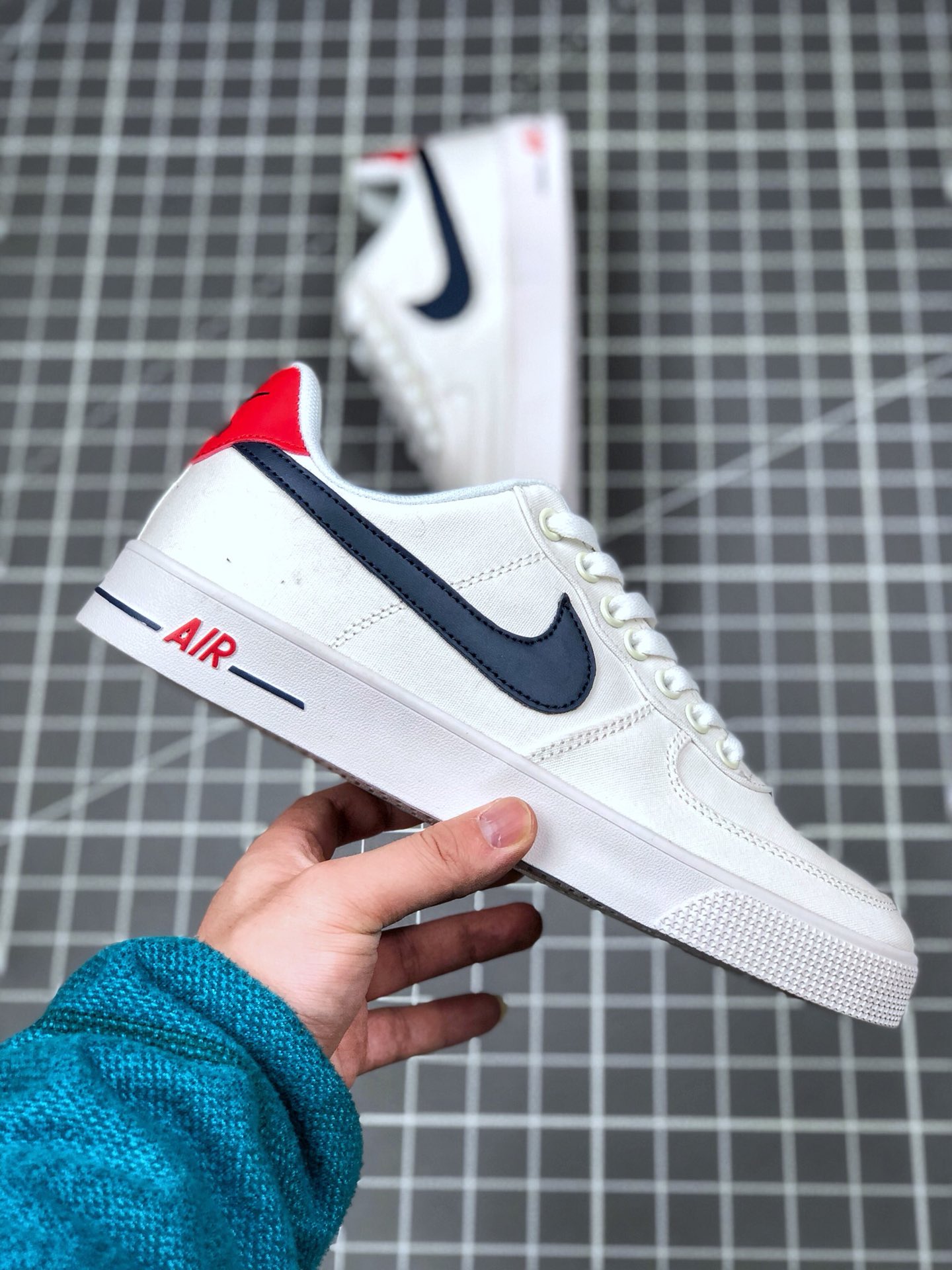 110 真标半码 耐克/Nike Air Force 1 空军一号 简版空军 帆布内置气垫 低帮板鞋