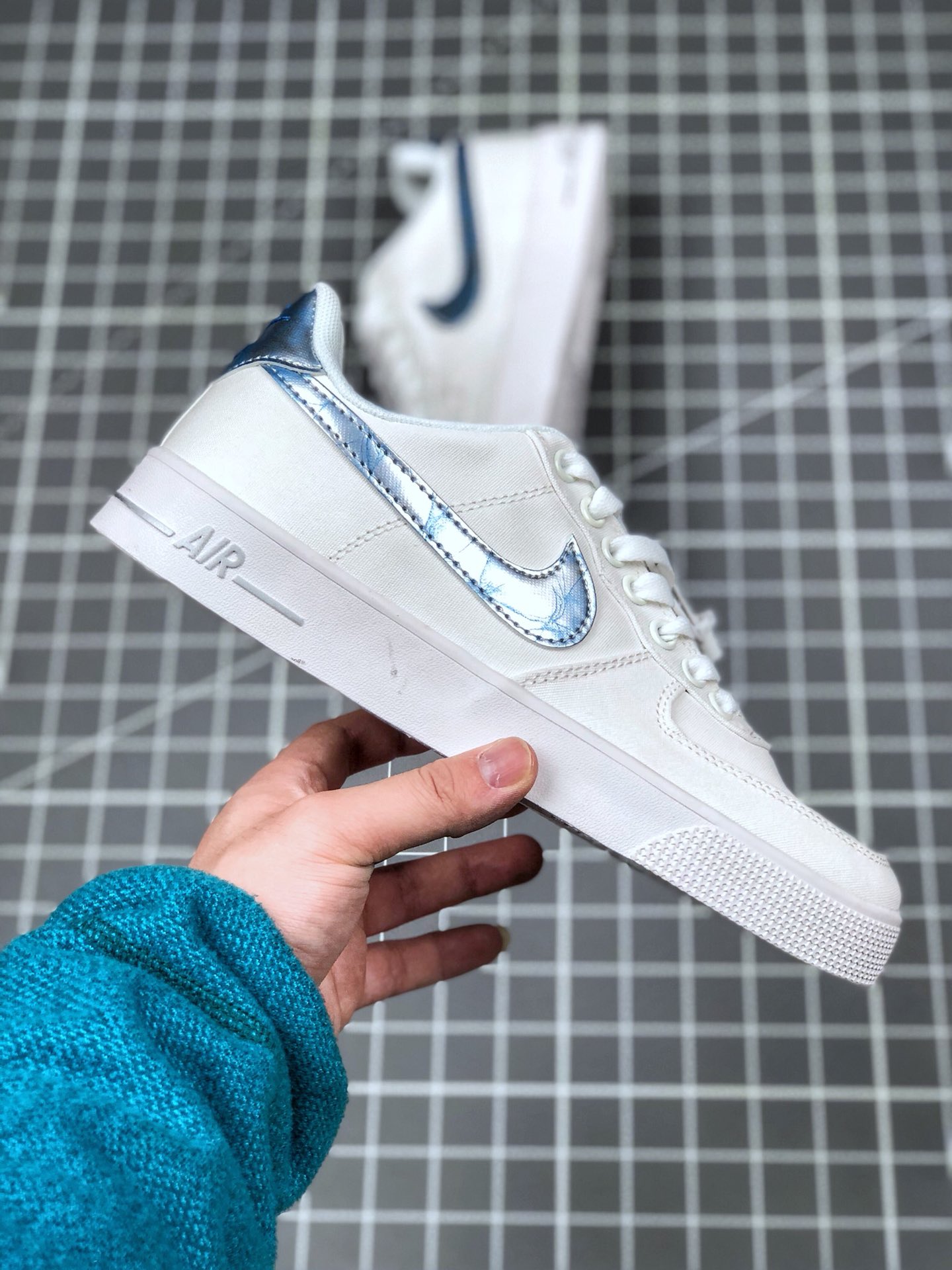 110 真标半码 耐克/Nike Air Force 1 空军一号 简版空军 帆布内置气垫 低帮板鞋
