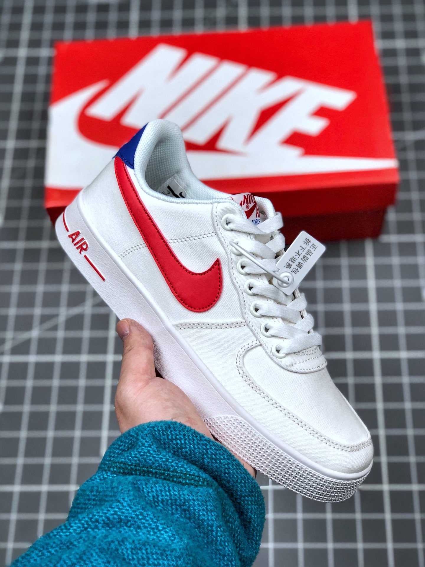 110 真标半码 耐克/Nike Air Force 1 空军一号 简版空军 帆布内置气垫 低帮板鞋