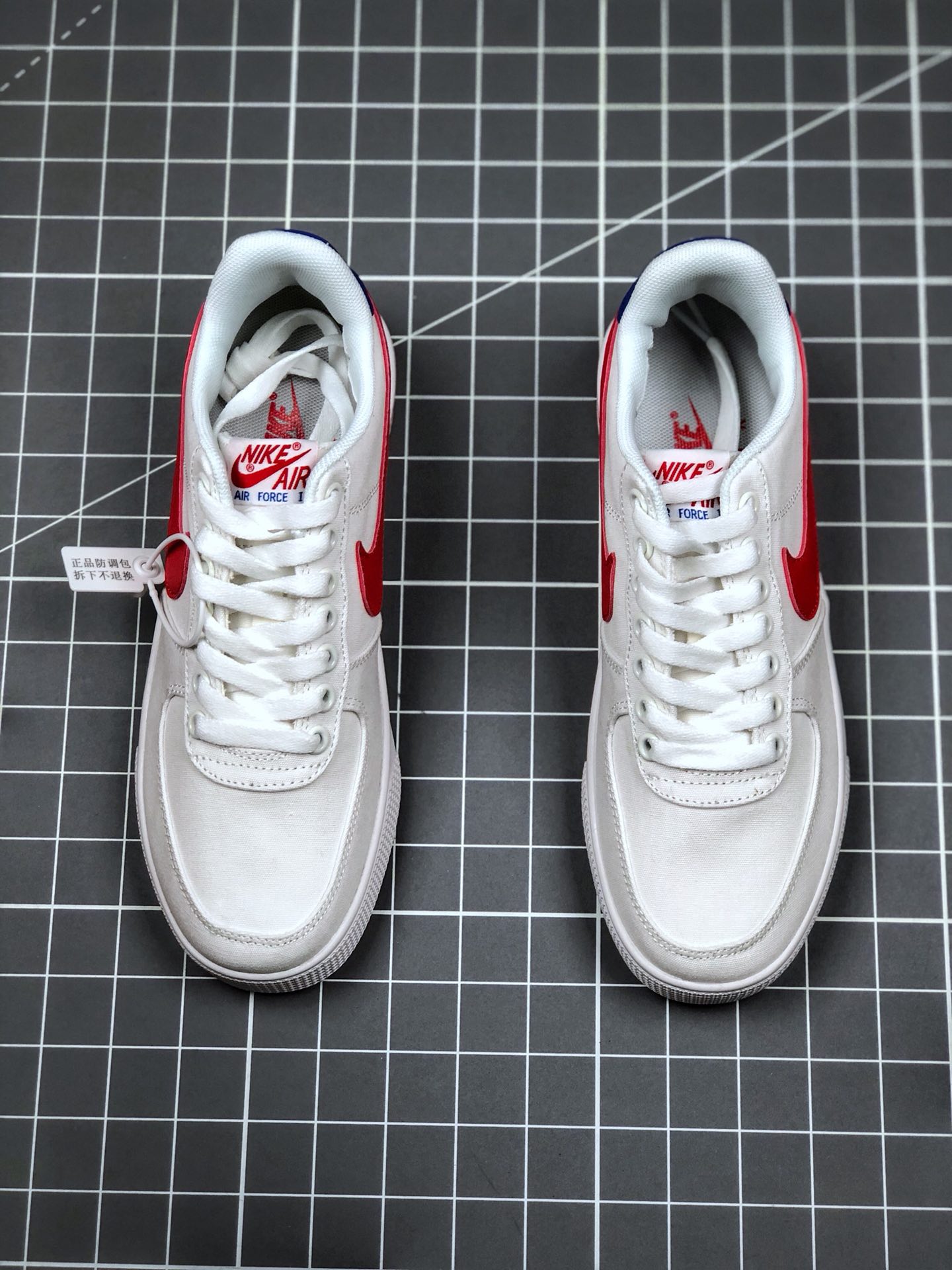 110 真标半码 耐克/Nike Air Force 1 空军一号 简版空军 帆布内置气垫 低帮板鞋