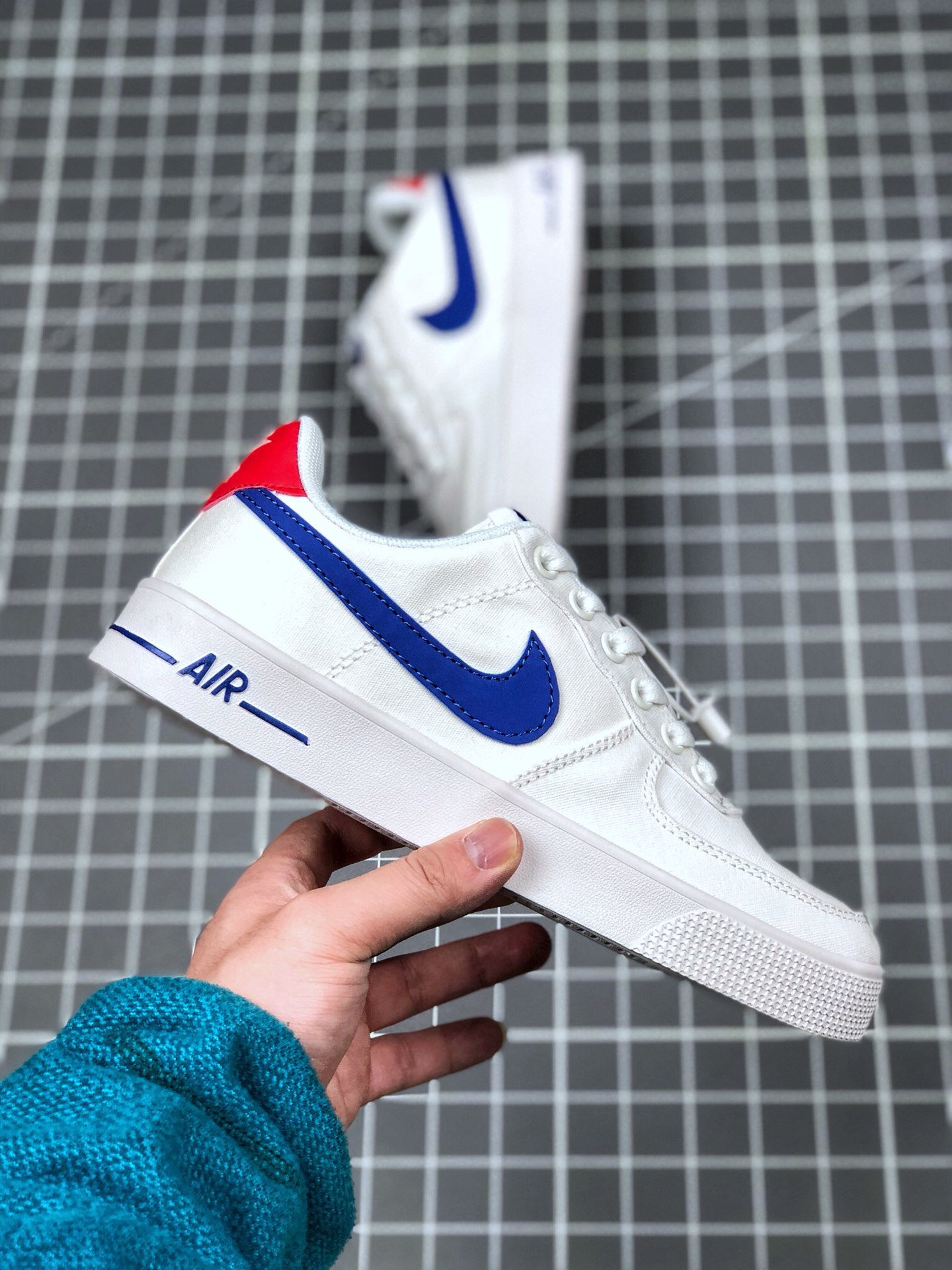 110 真标半码 耐克/Nike Air Force 1 空军一号 简版空军 帆布内置气垫 低帮板鞋