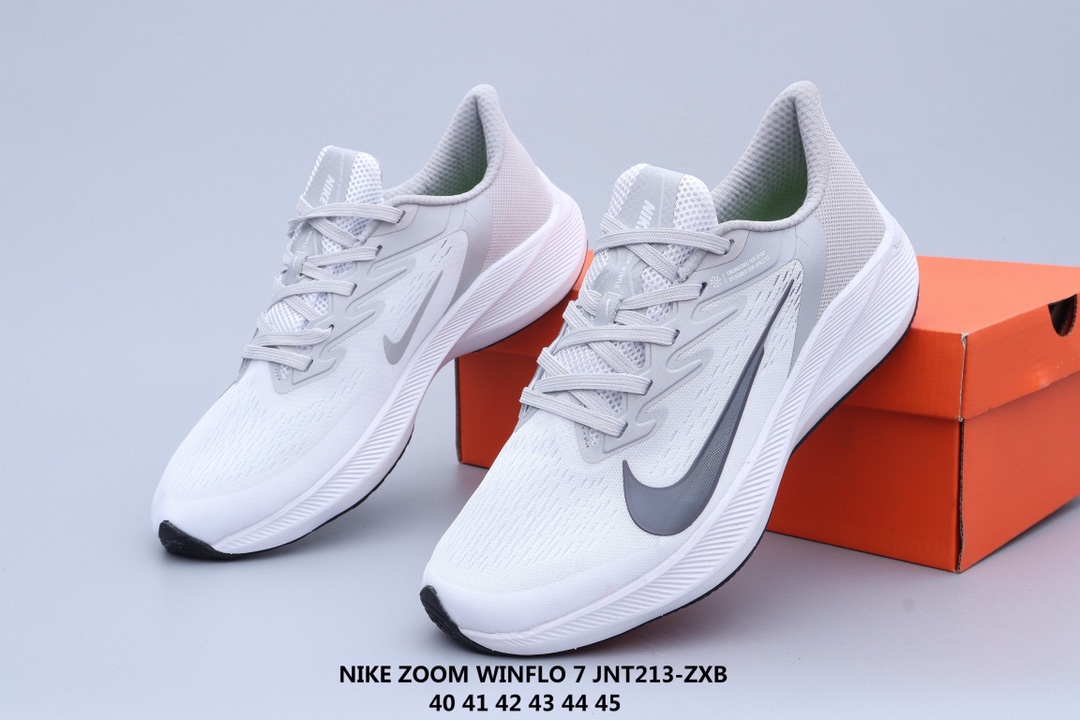 🈴️💰135！耐克ZOOM WINFLO7气垫登月系列 透气运动网面跑步鞋JNT213-ZXB