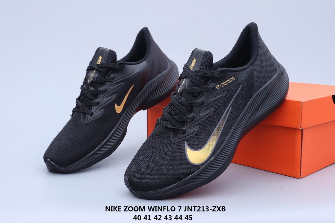 🈴️💰135！耐克ZOOM WINFLO7气垫登月系列 透气运动网面跑步鞋JNT213-ZXB