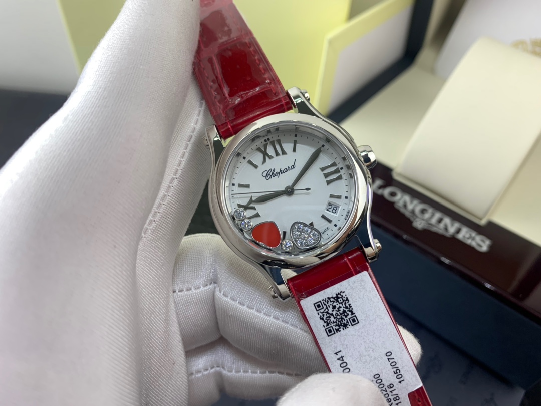 Chopard 皇家 萧邦快乐钻爱心石英手表