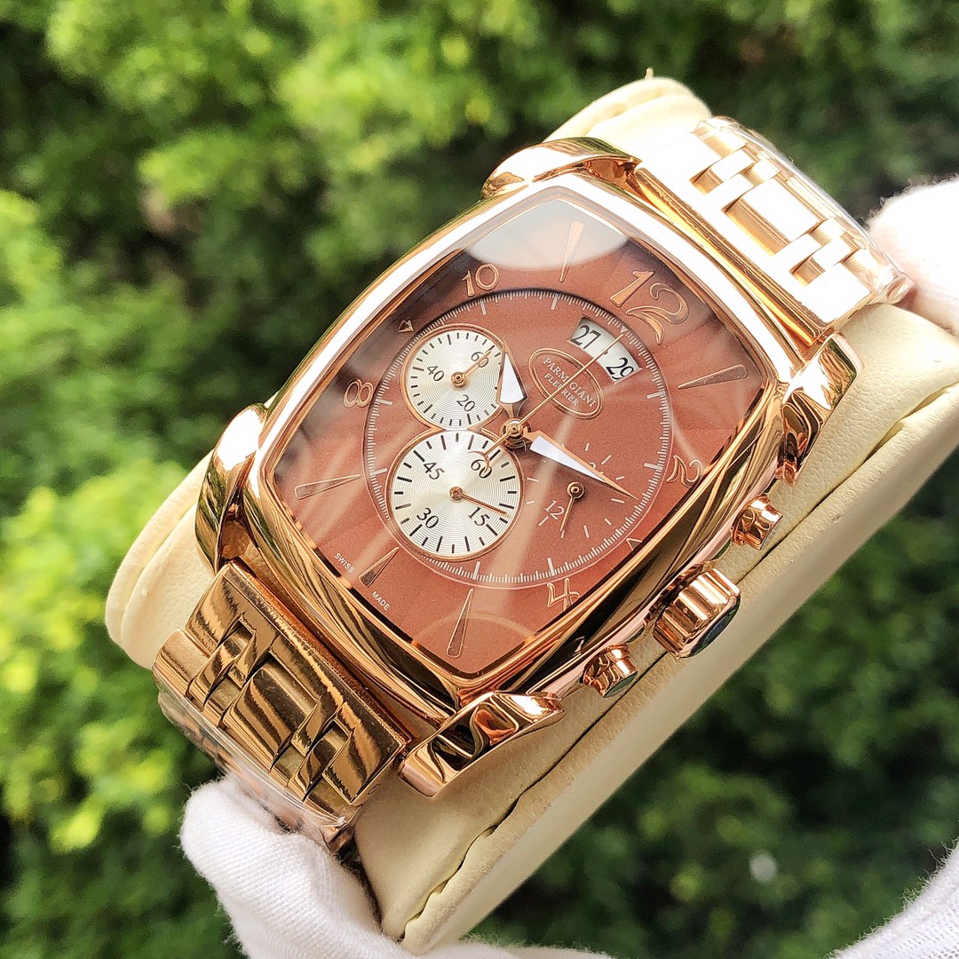 “Palmer Johnny-PARMlGlanl Precision Men’s Watch: Multi-Purpose 6-Pin Design, 316 Steel, Crystal Lens” - 图片 6