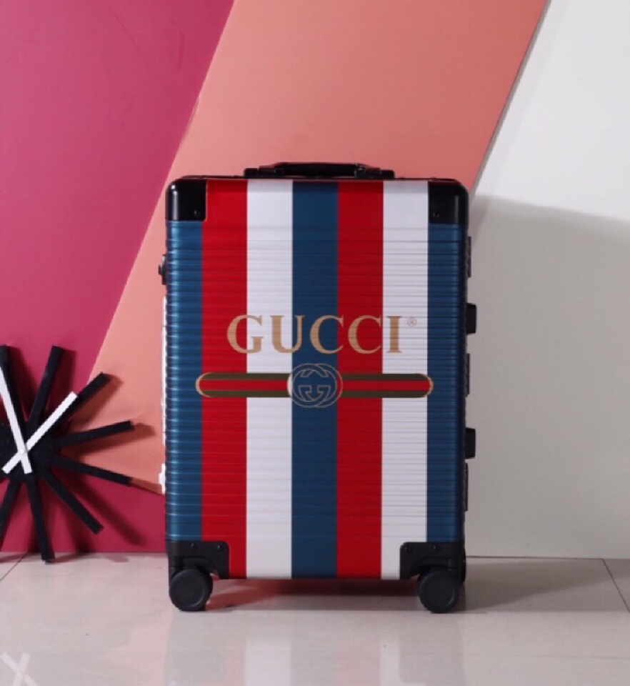 ¡Todo aluminio! 20 pulgadas 🥁🥁🥁 Colorido - Gucci Gucci - maleta de aleación de magnesio y aluminio - maleta de viaje…