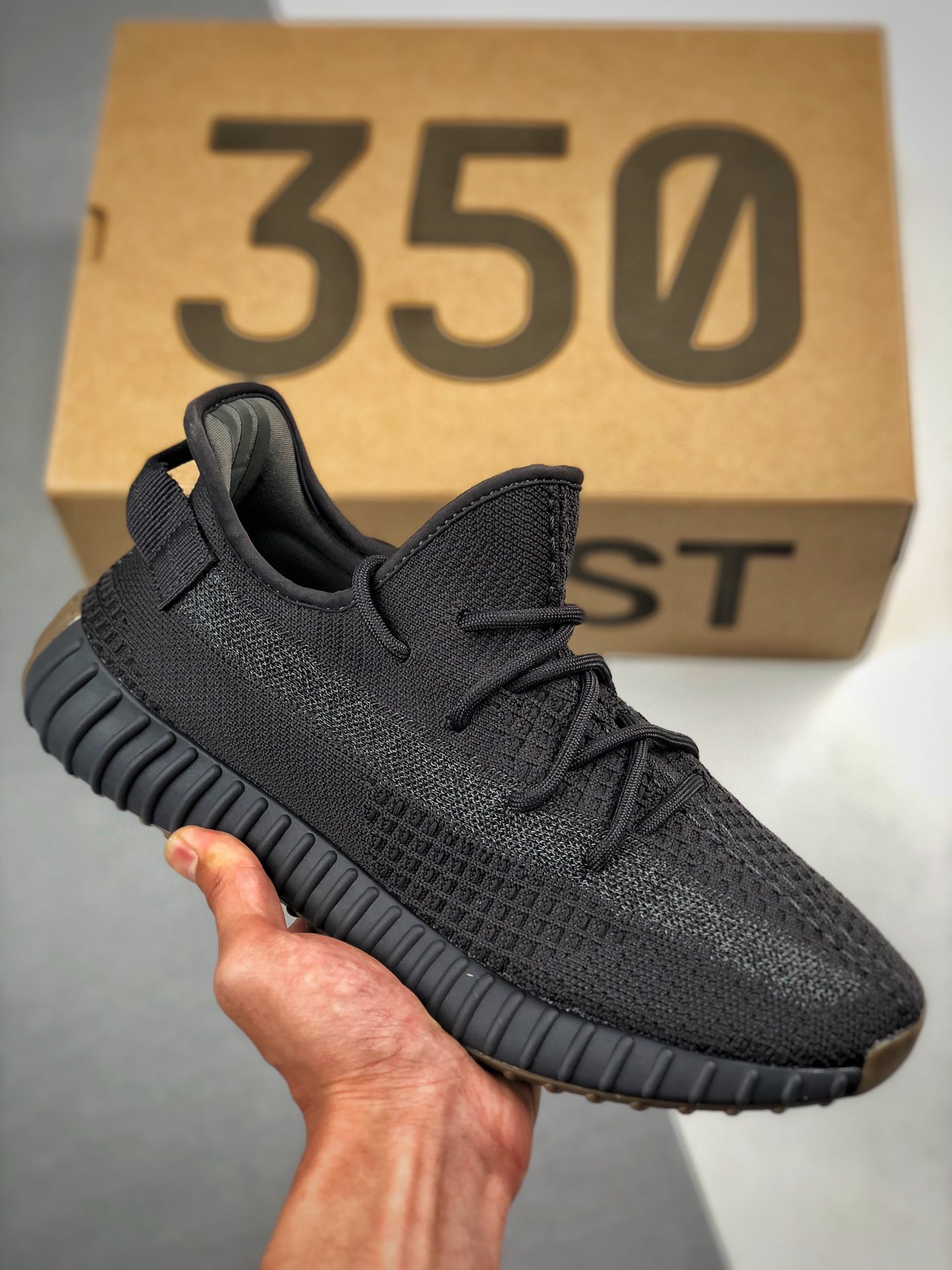 Apoyo a pagar contra reembolso Adidas Yeezy 350 Boost V2 "Cinder Reflective" negro caucho lateral transparent…