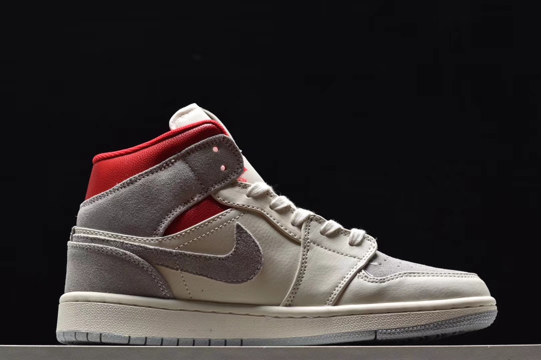 150 原装渠道   Sneakersnstuff x Air Jordan 1 Mid  红灰 CT3443-100中帮系列